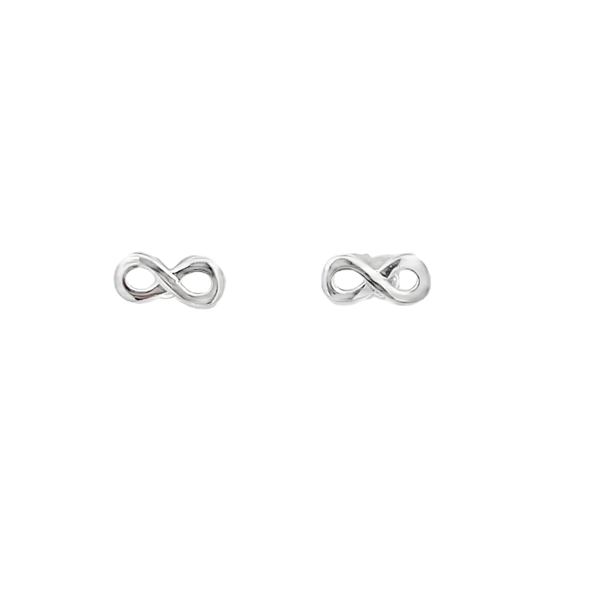 925SL MINI INFINITY STUD EARRINGS - C'SANTOS