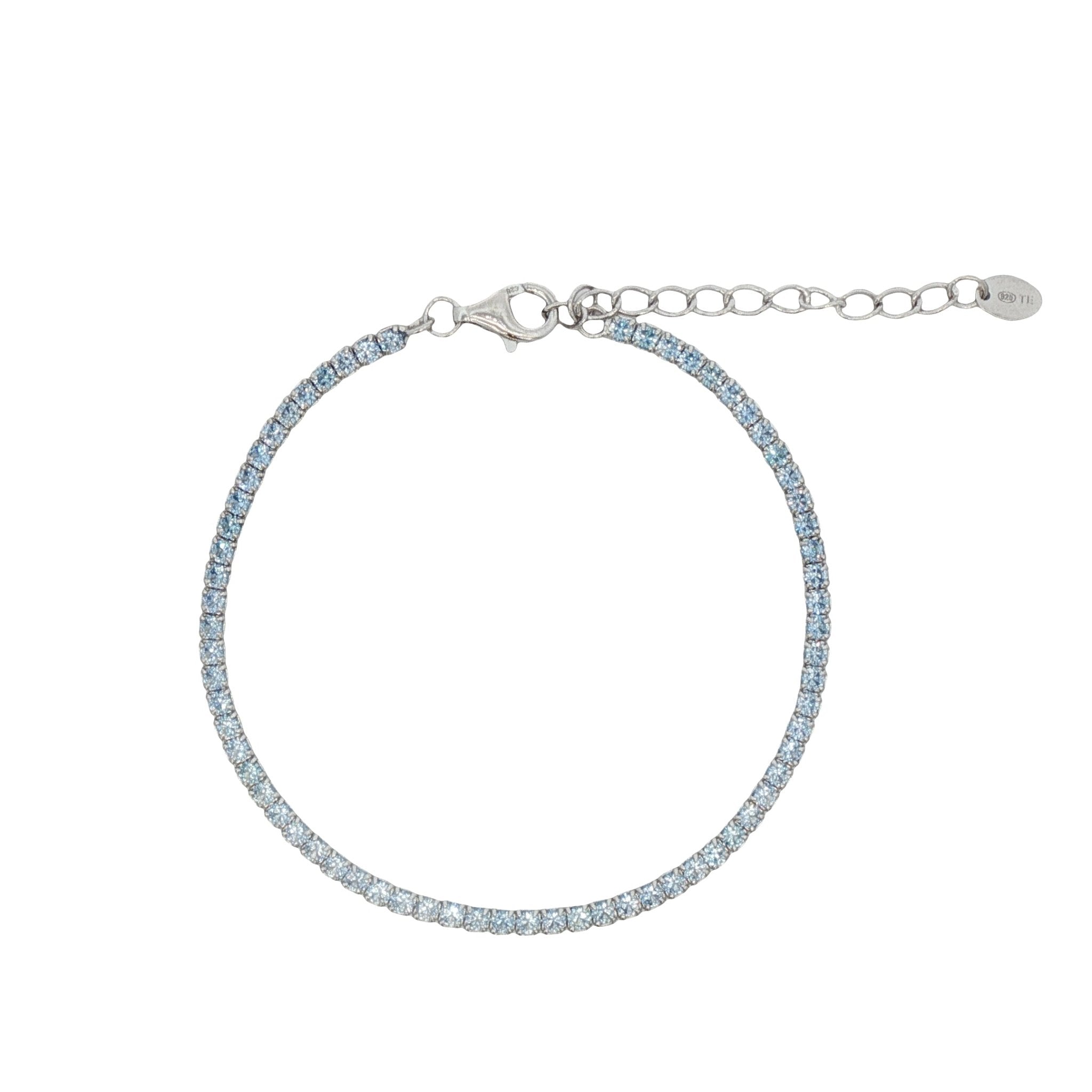 925SL TENNIS BLUE SKY BRACELET - C'SANTOS