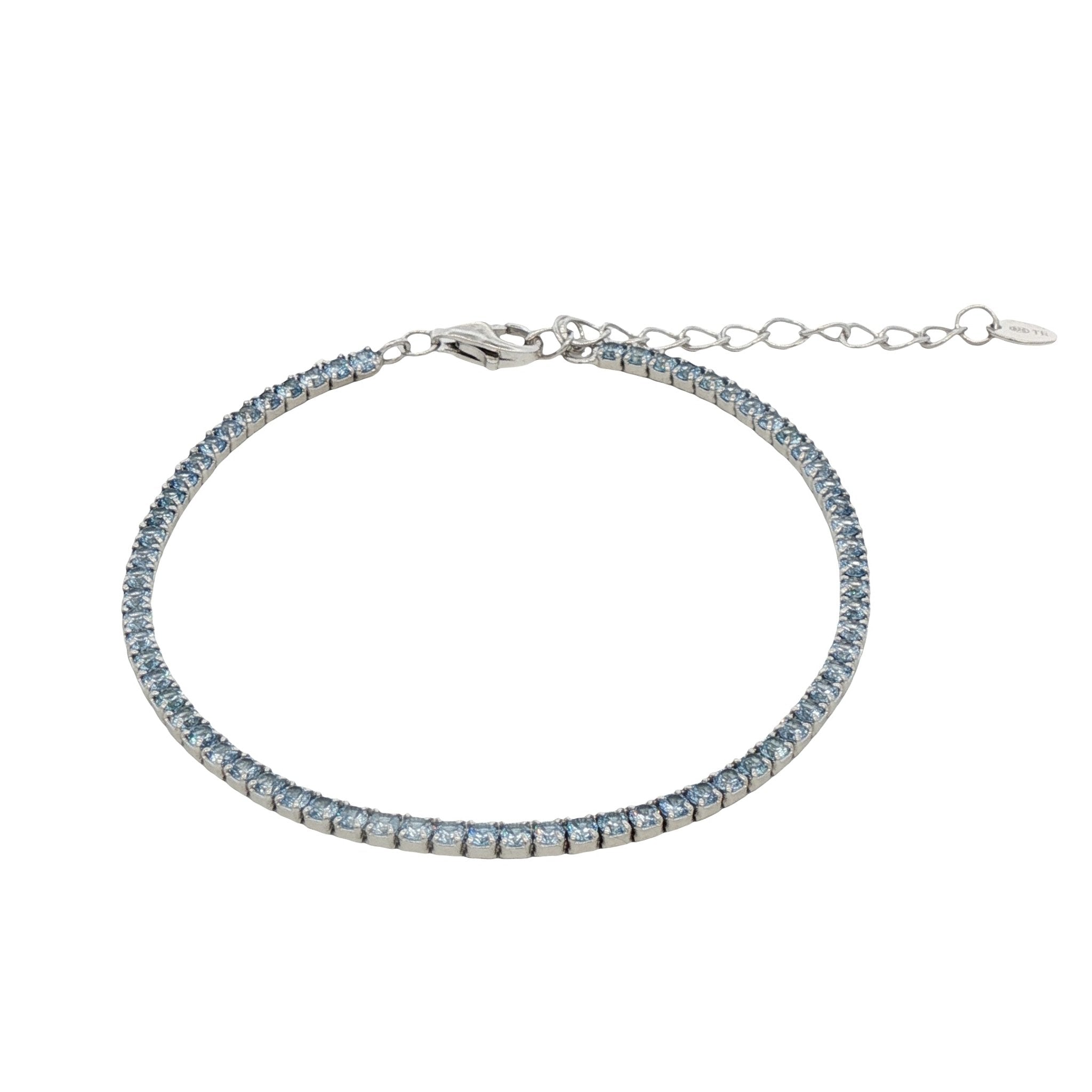 925SL TENNIS BLUE SKY BRACELET - C'SANTOS