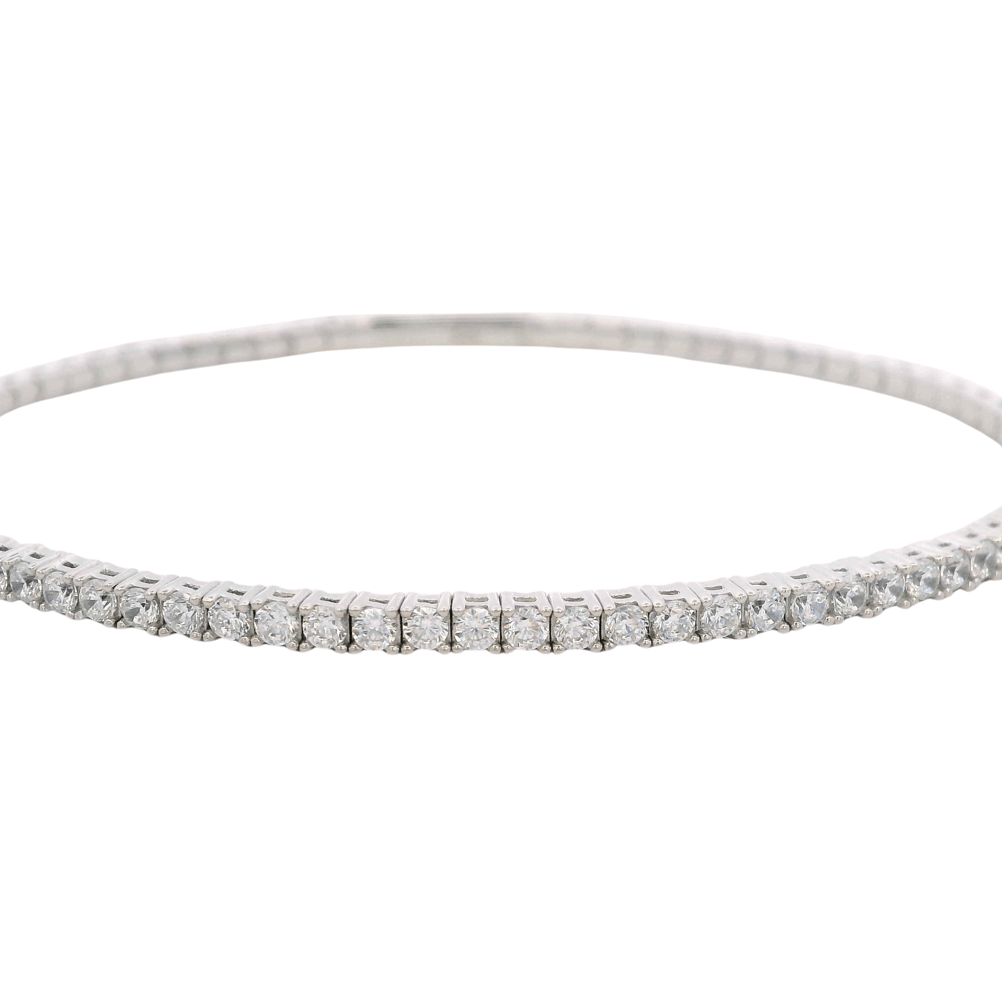 925SL TENNIS CZ BANGLE - C'SANTOS