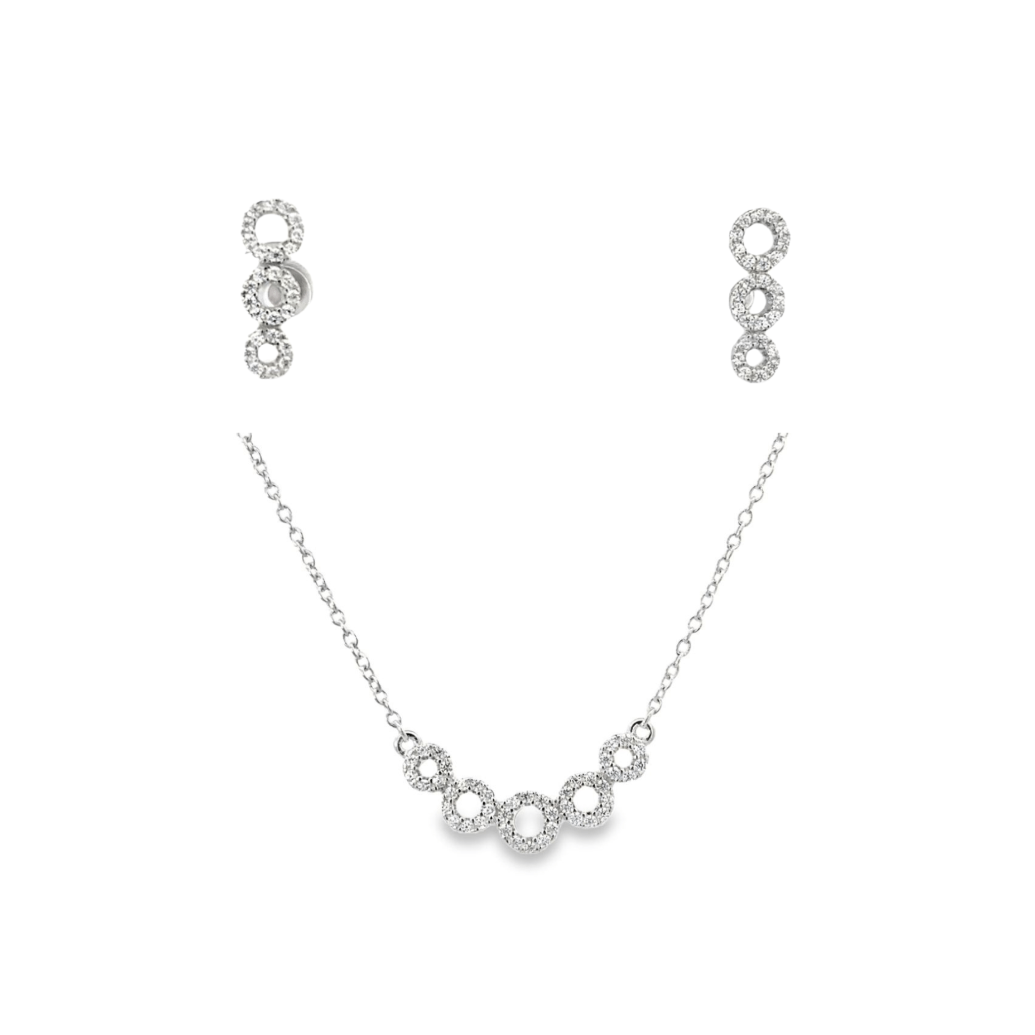 925SS MULTI ROUND CZ SET - C'SANTOS
