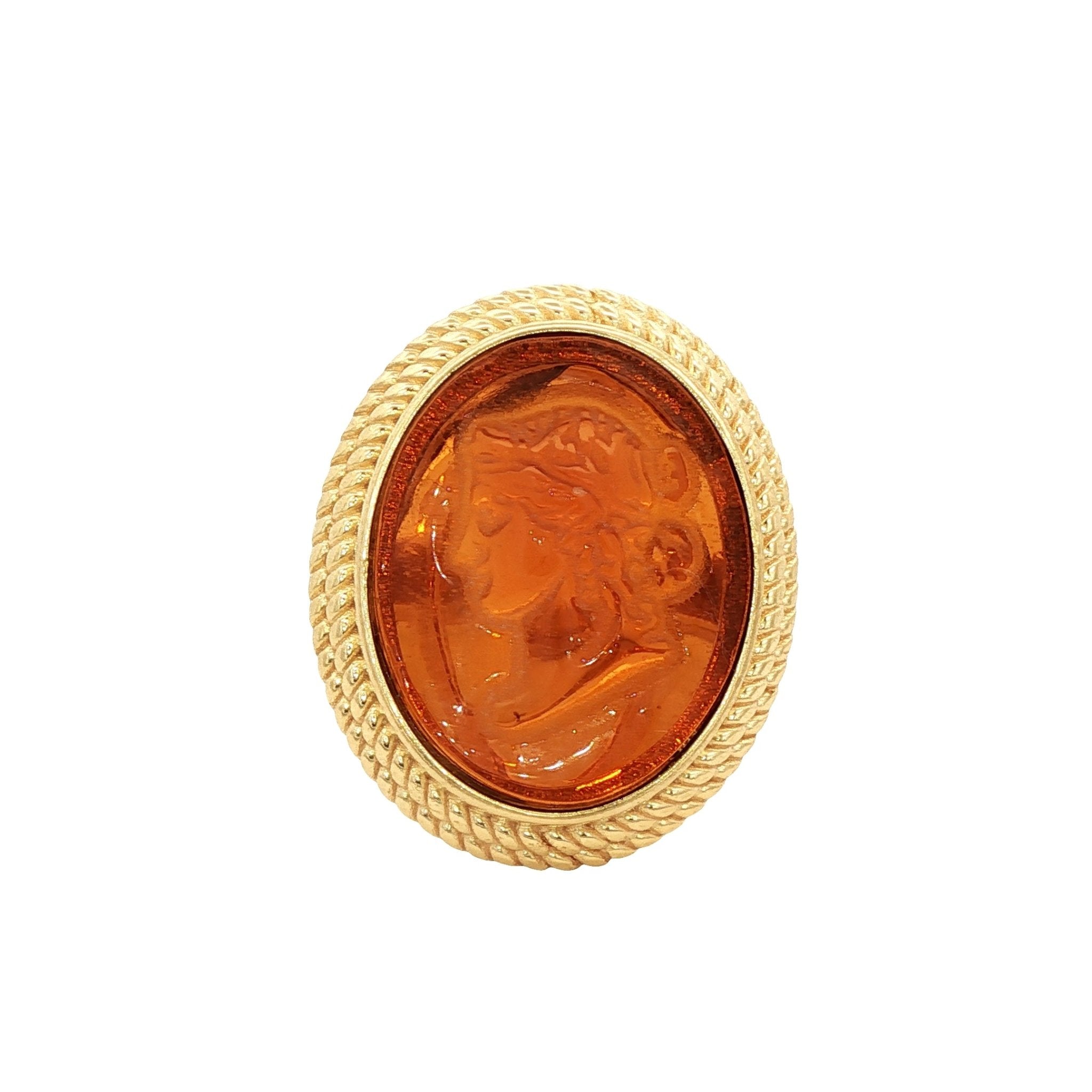 925YG CERES AMBAR RING T7 - C'SANTOS