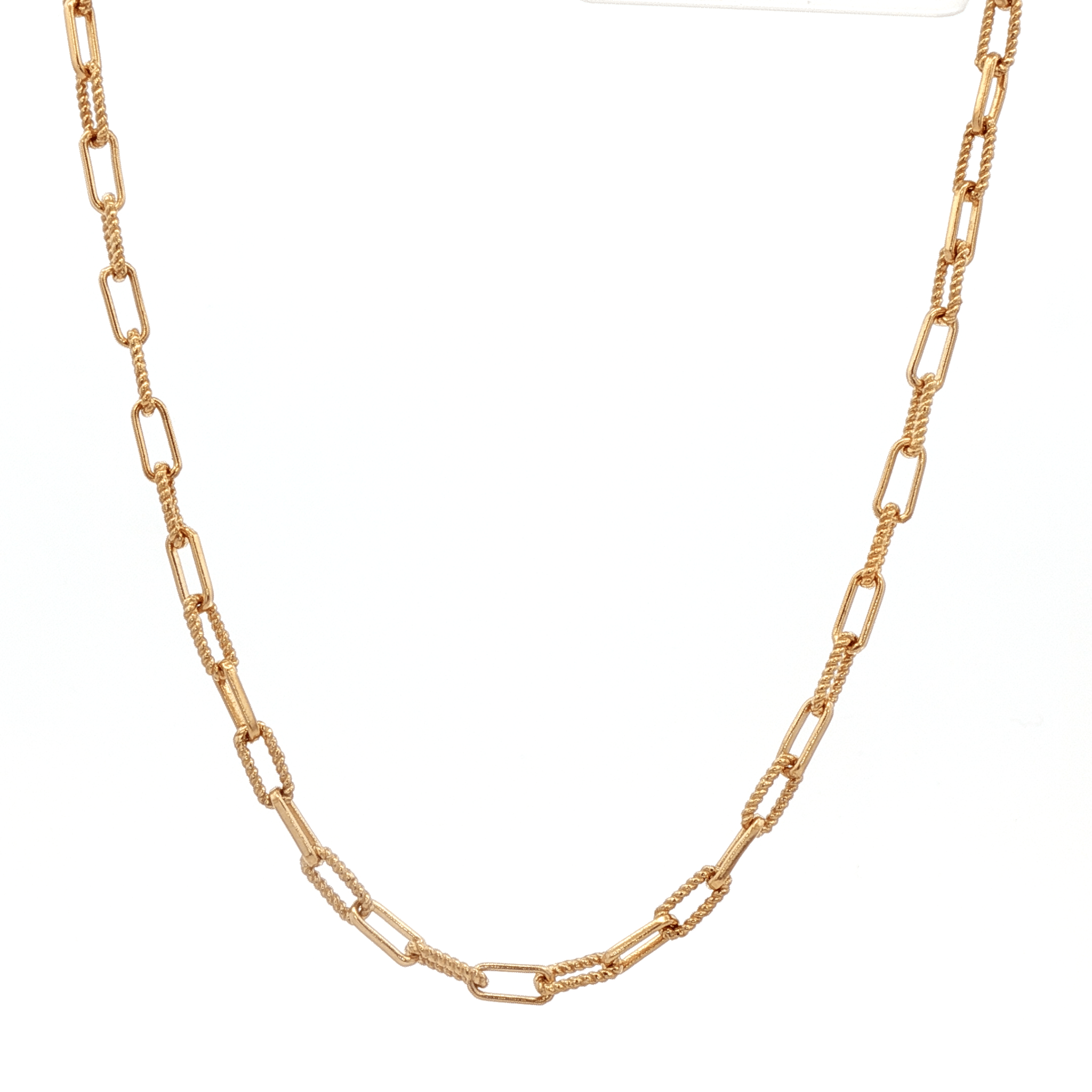 925YG DAINTY PAPERCLIP GILT CHAIN - C'SANTOS
