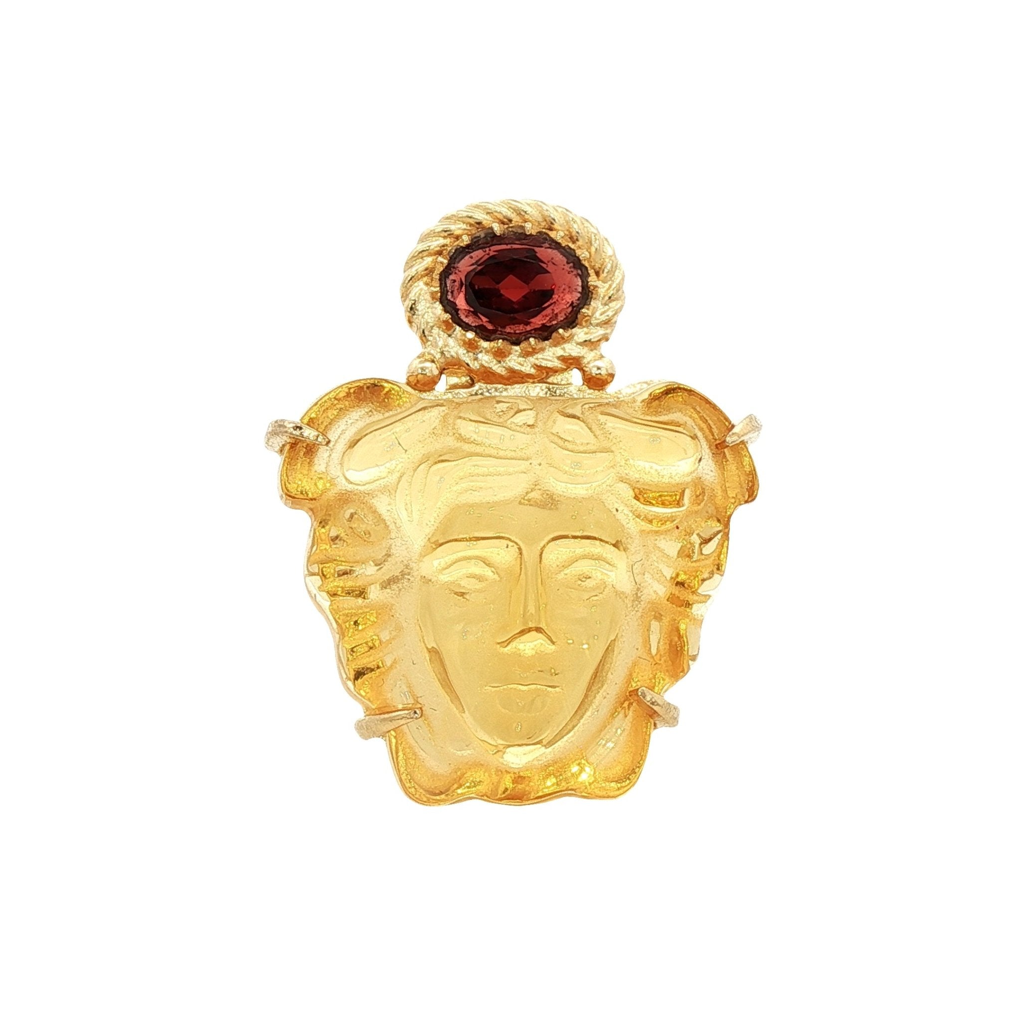 925YG MEDUSA AMBAR RING T6.5 - C'SANTOS