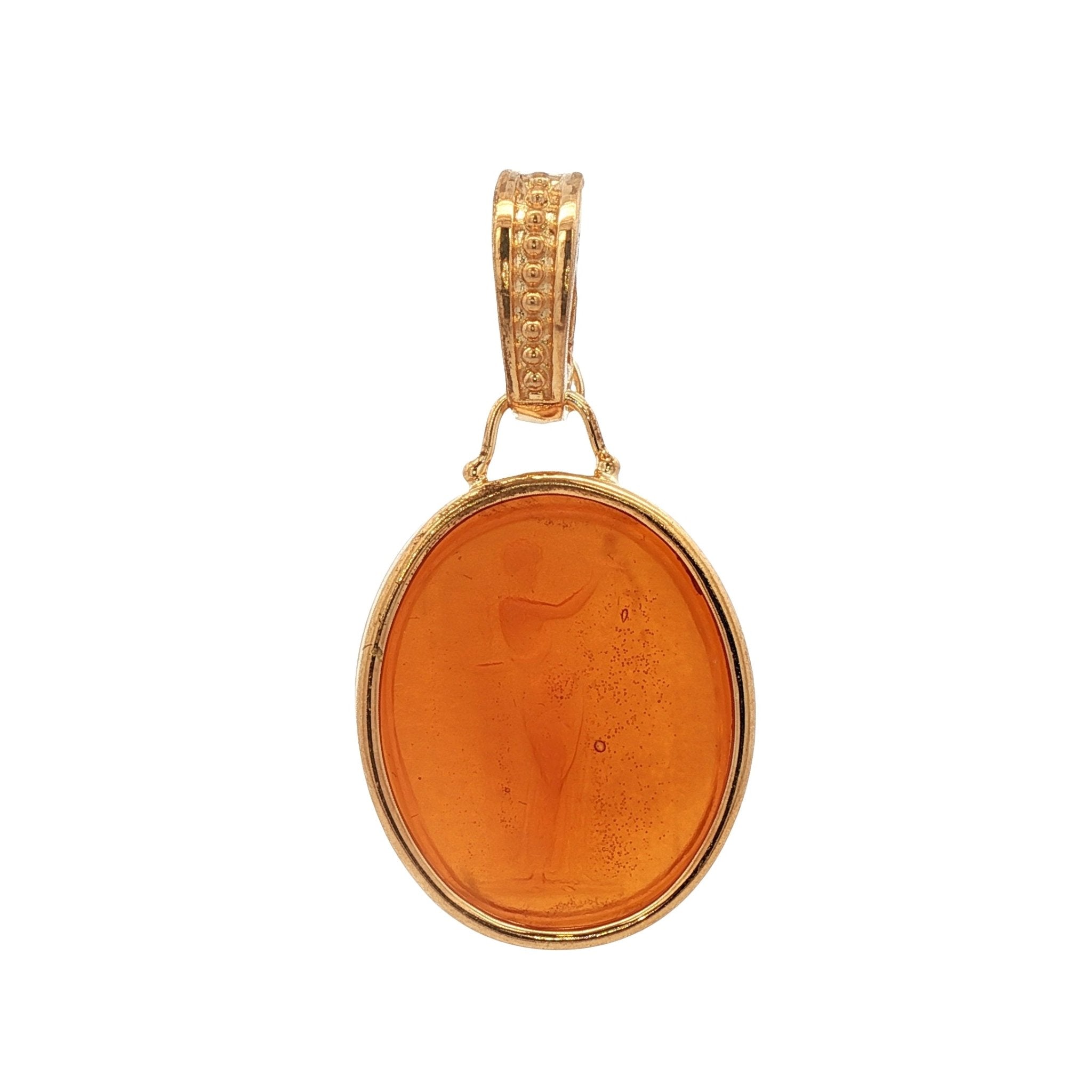 925YG MUSE AMBAR PENDANT - C'SANTOS