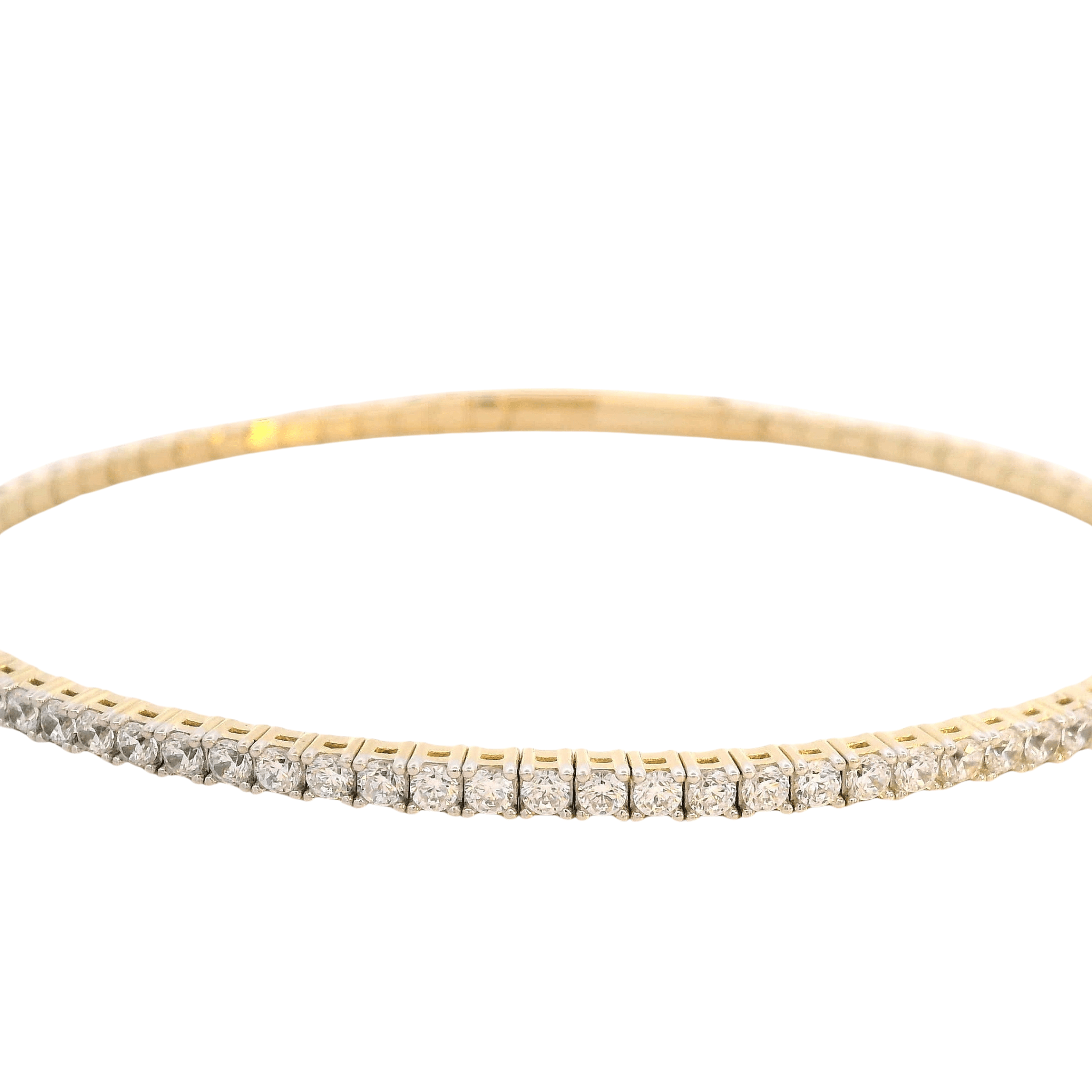 925YG TENNIS CZ BANGLE - C'SANTOS