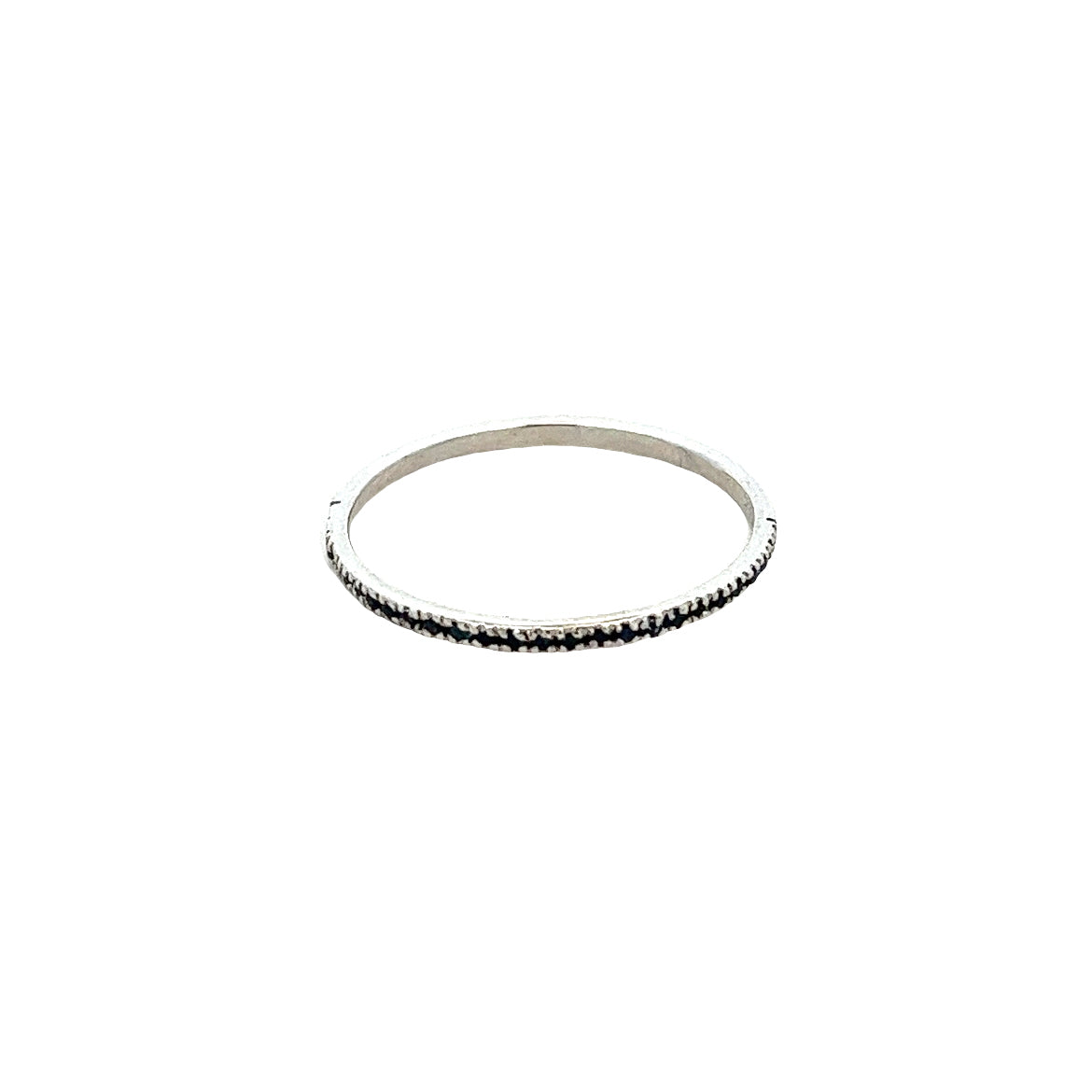 ANILLO SEMI INFINITY CON ZAFIROS AZULES EN ORO BLANCO DE 14K