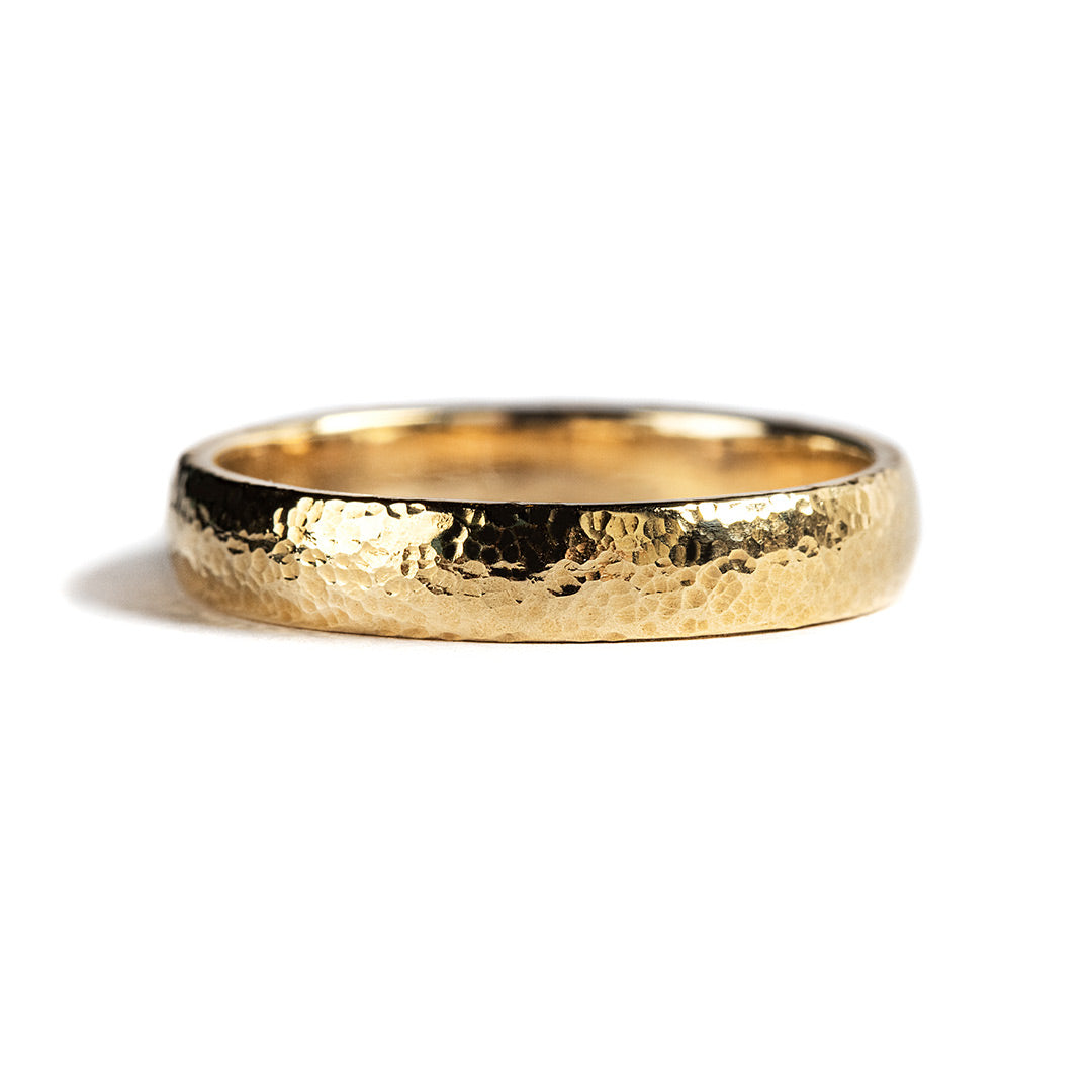 14K TEXTURED WEDDING BAND