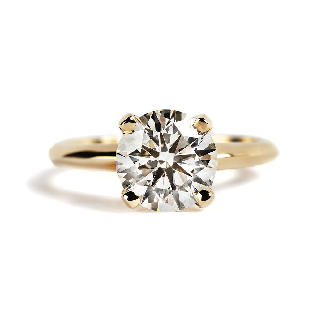 2.06CT LAB GROWN DIAMOND SOLITAIRE ENGAGEMENT RING
