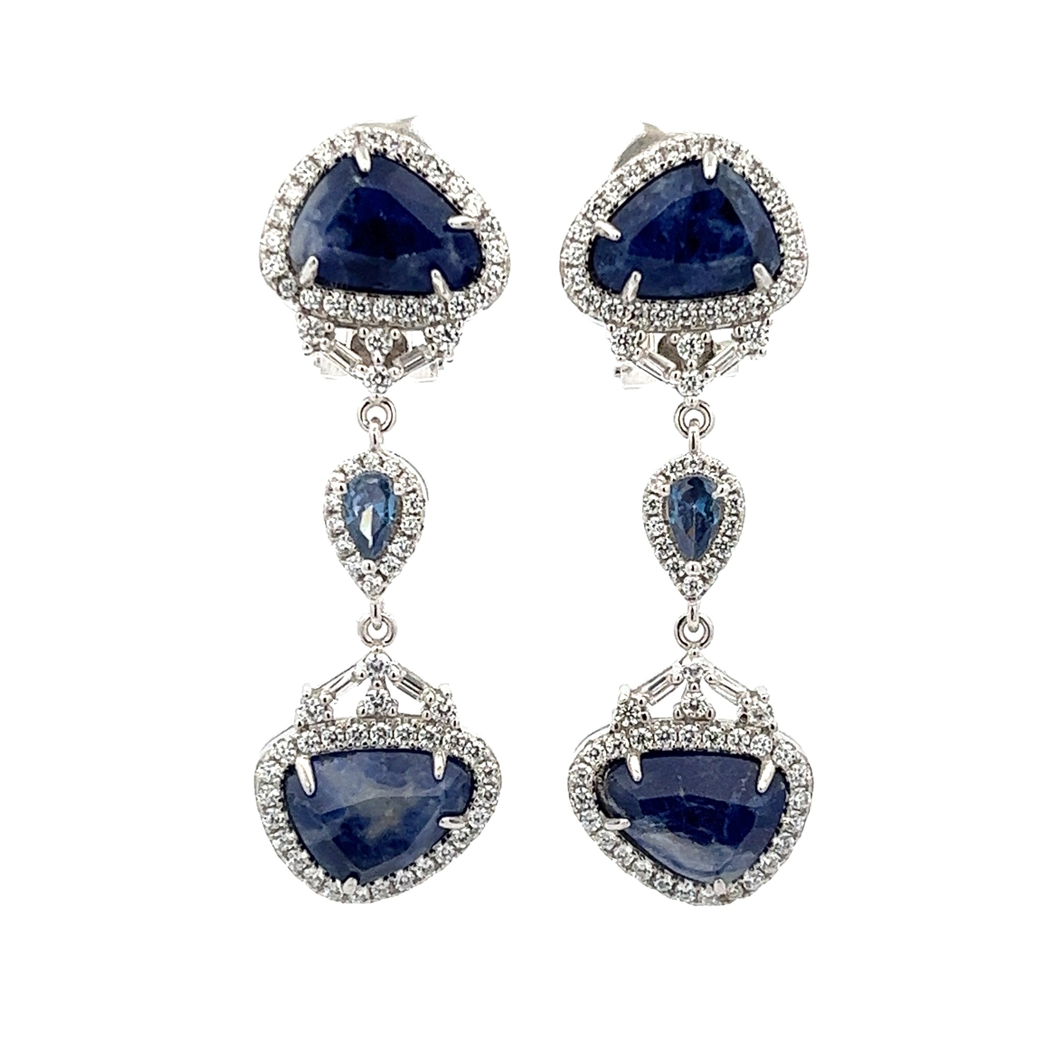 925 SILVER CRYSTALS EARRINGS