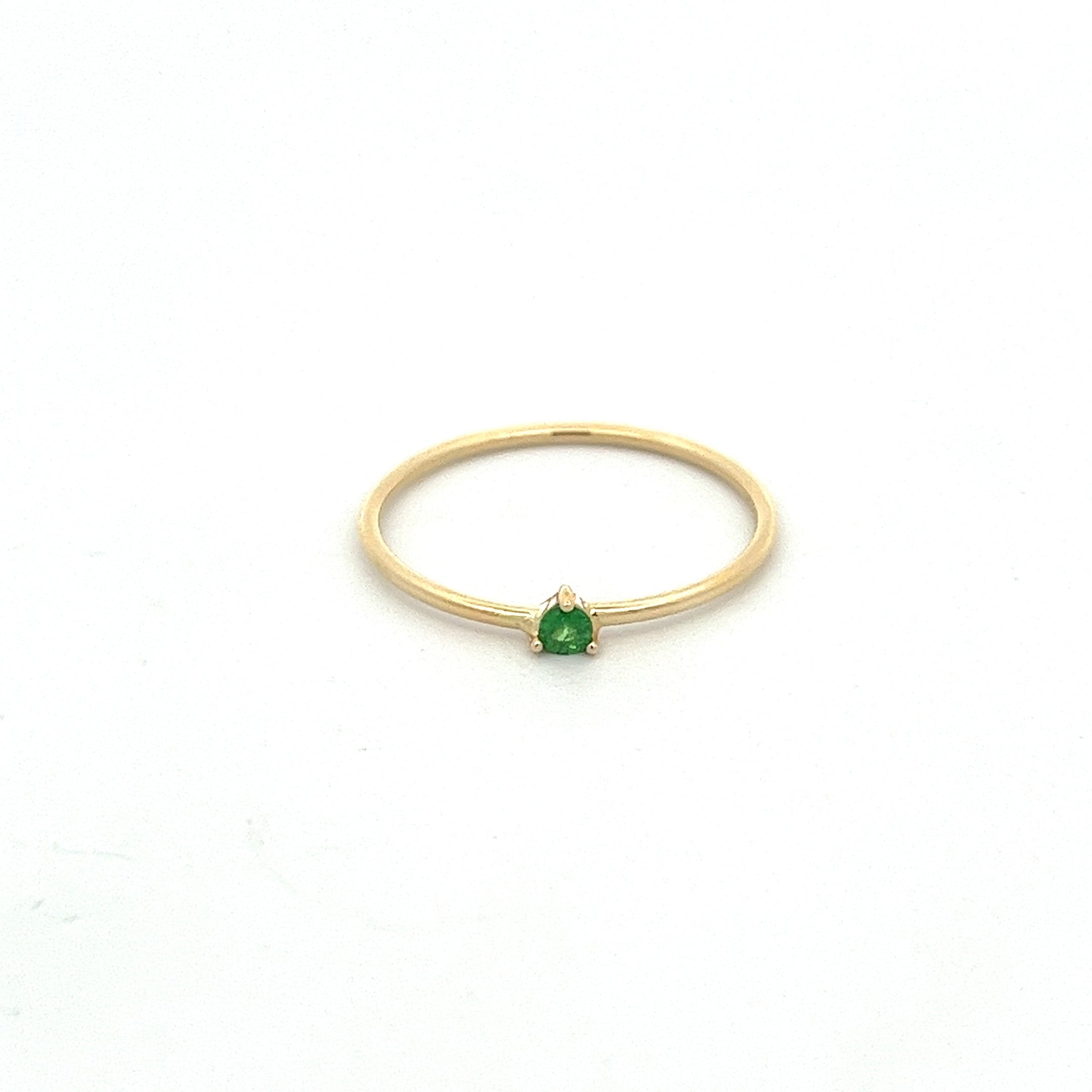 14K TSAVORITE RING