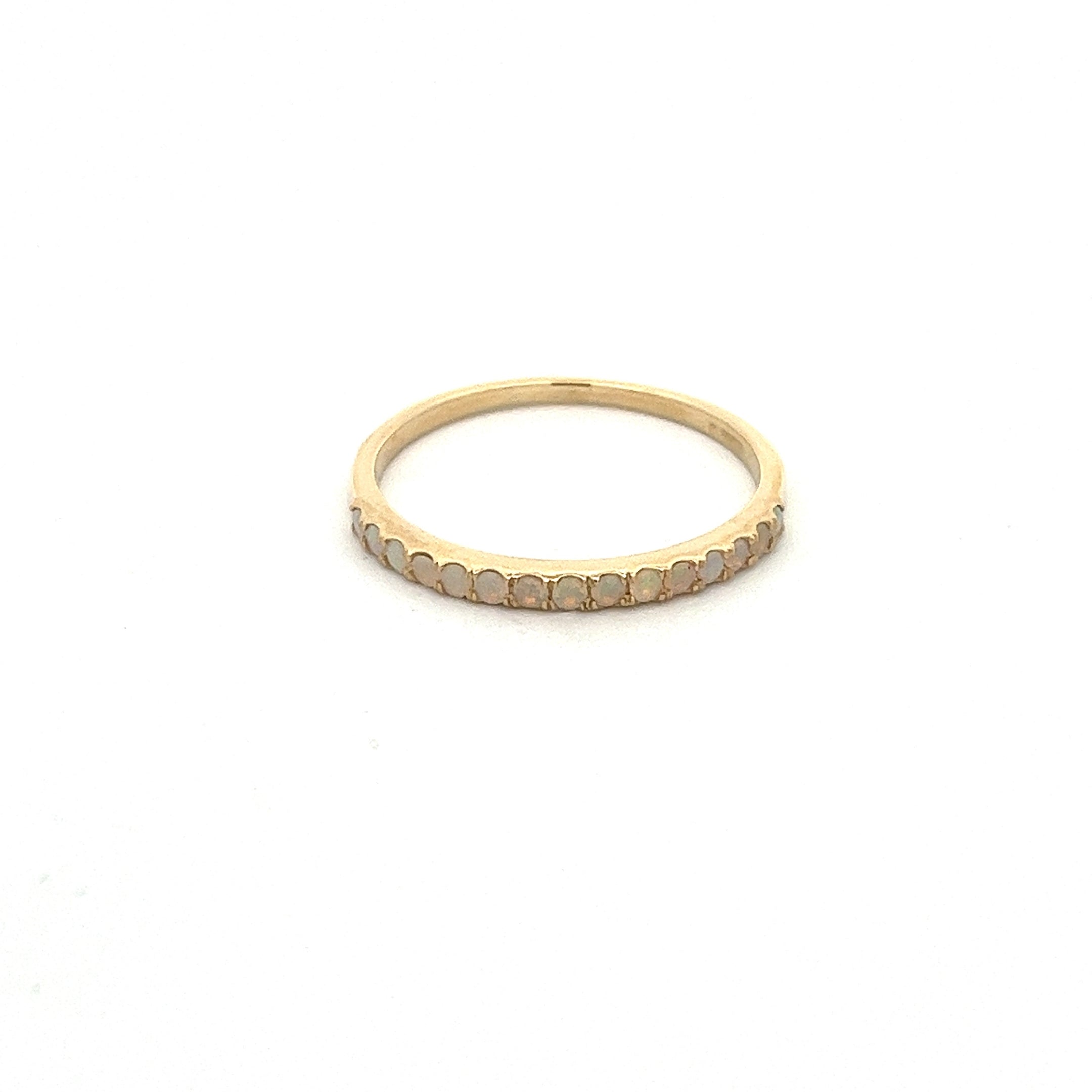 14K GOLD RING OPAL T7 1.5MM