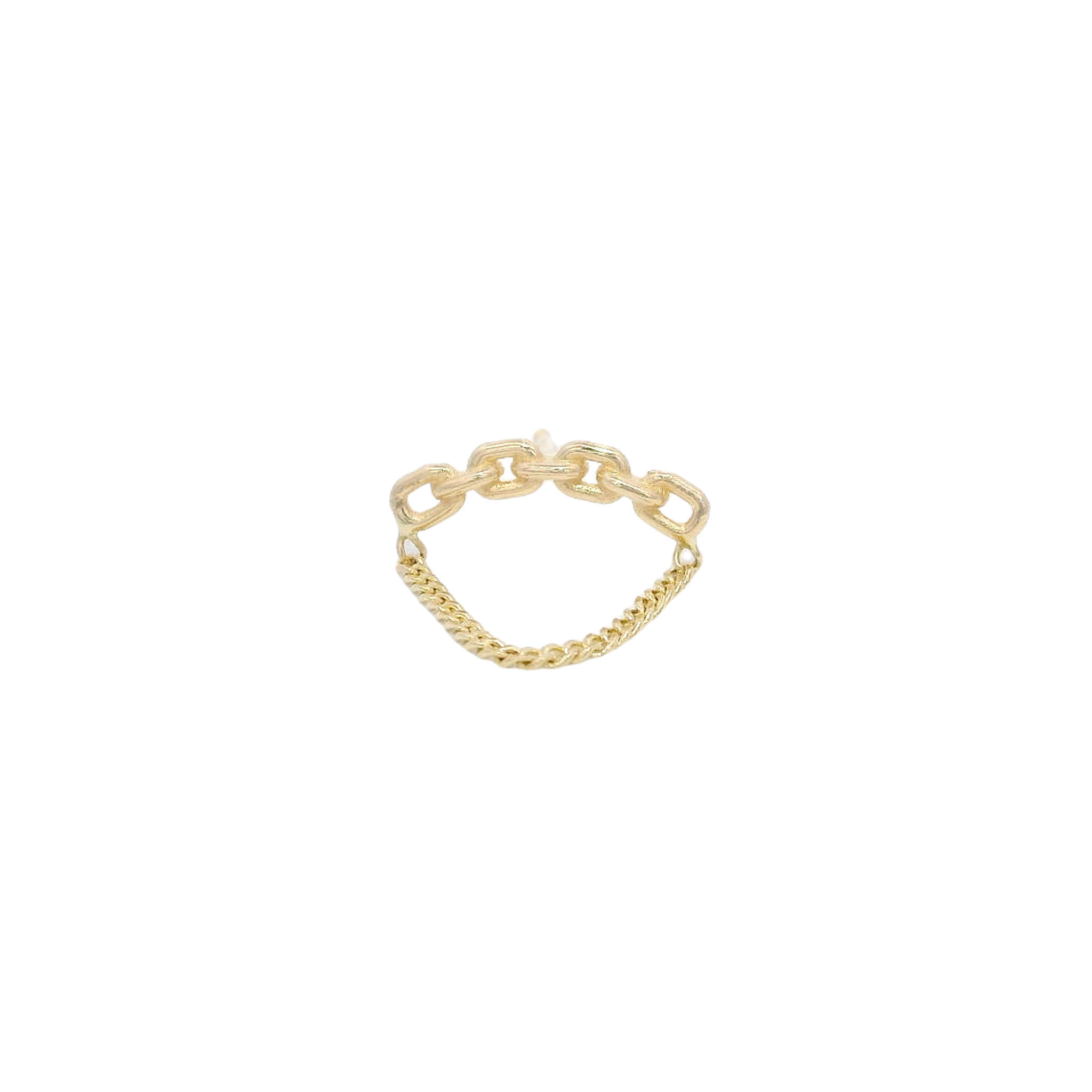 PIERCING LINKS CHAIN IN 14KT YELLOW GOLD