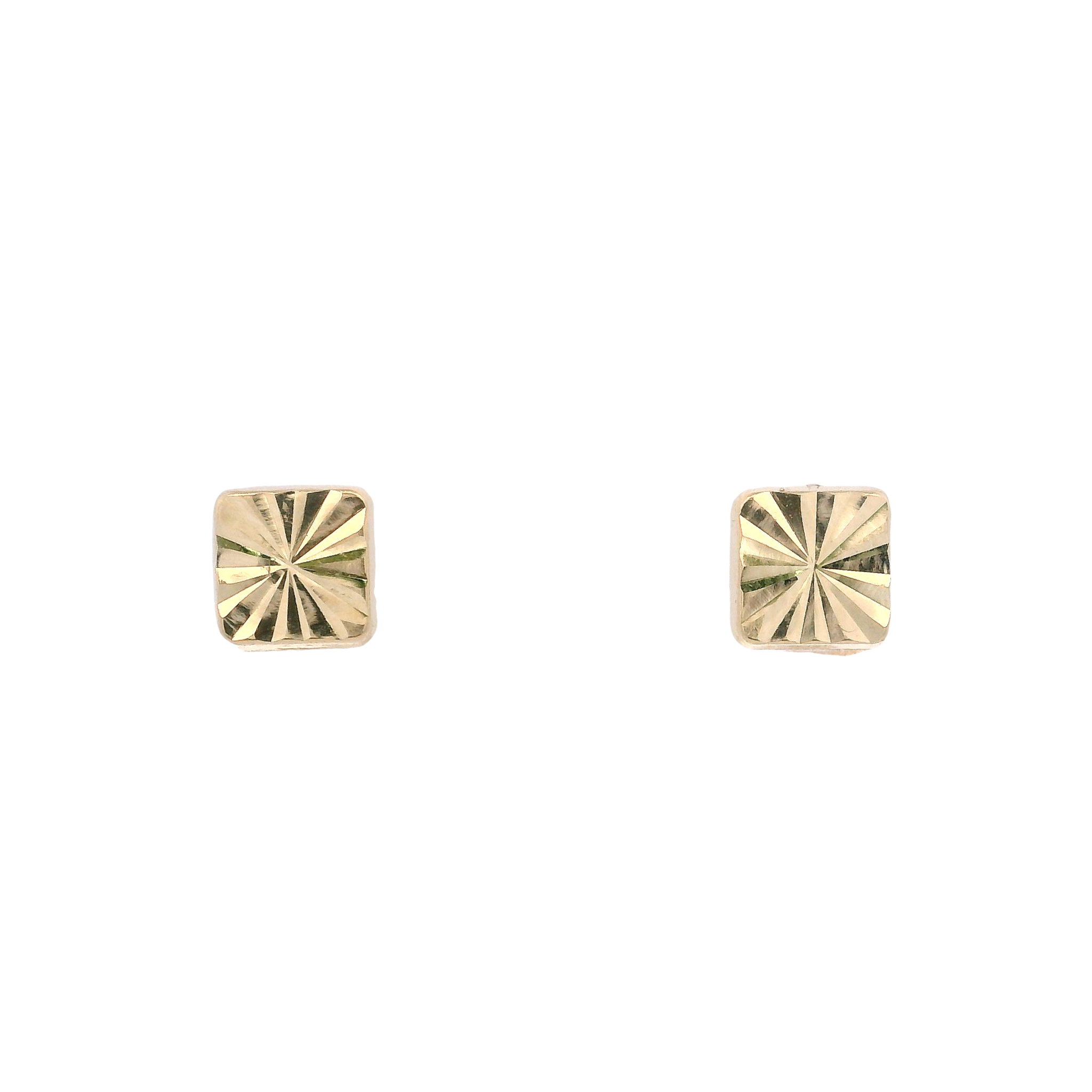 14KY TEXTURE BASIC SQUARE EARRINGS