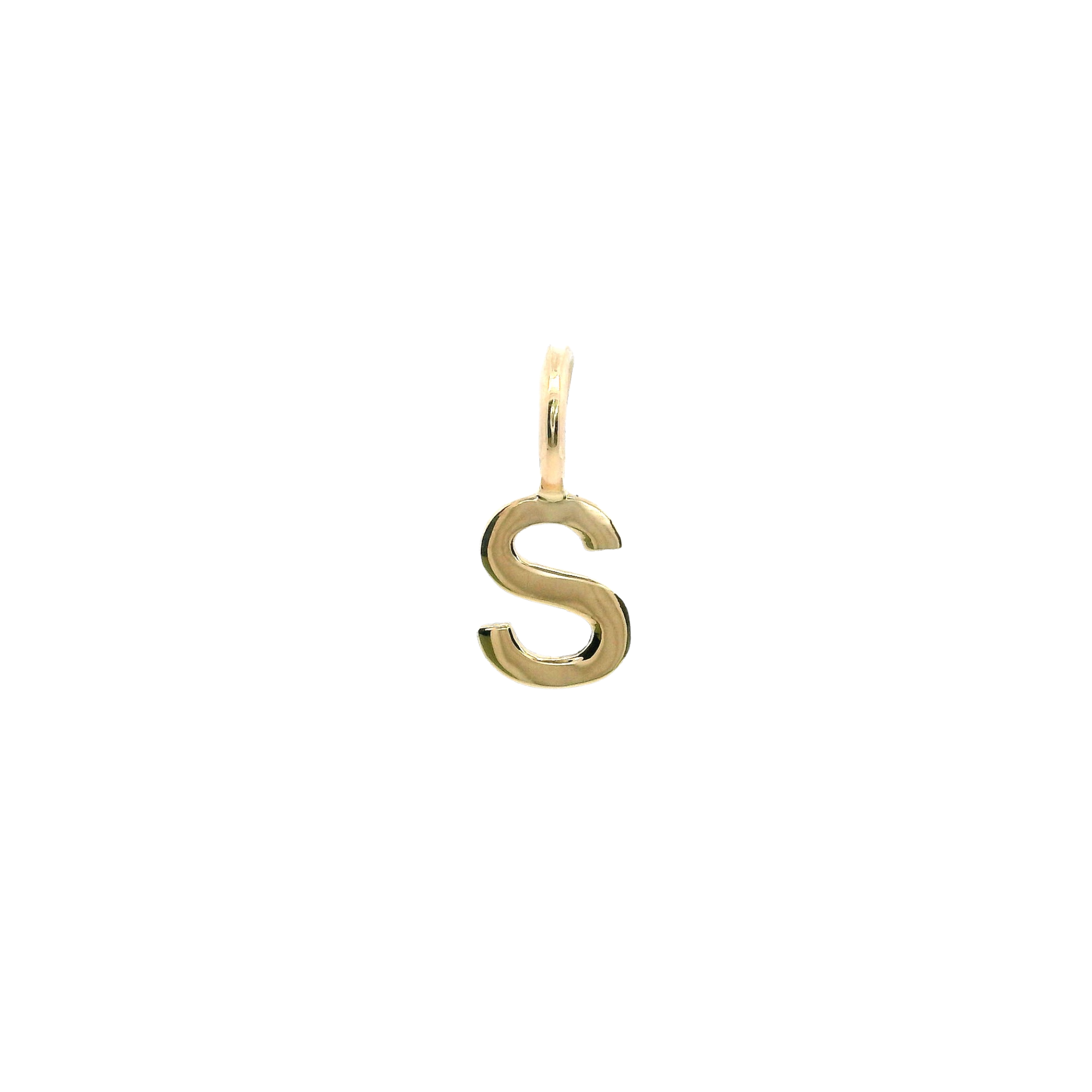 14KY 6MM LETTER D PENDANT