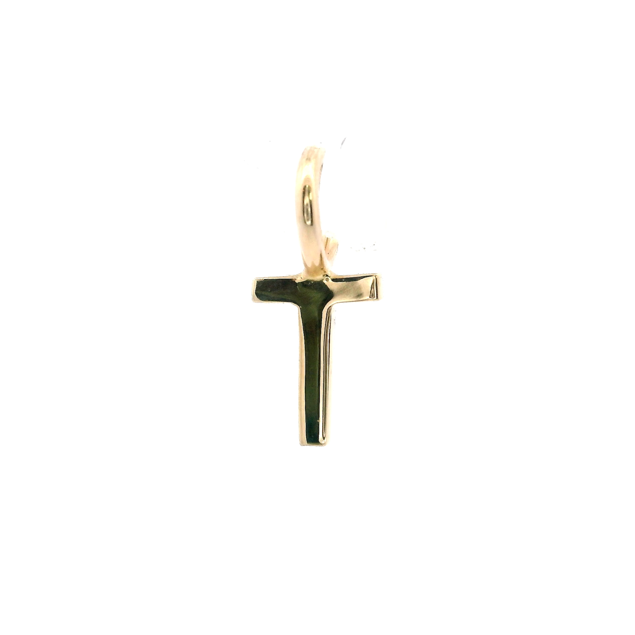 14KY 6MM LETTER D PENDANT