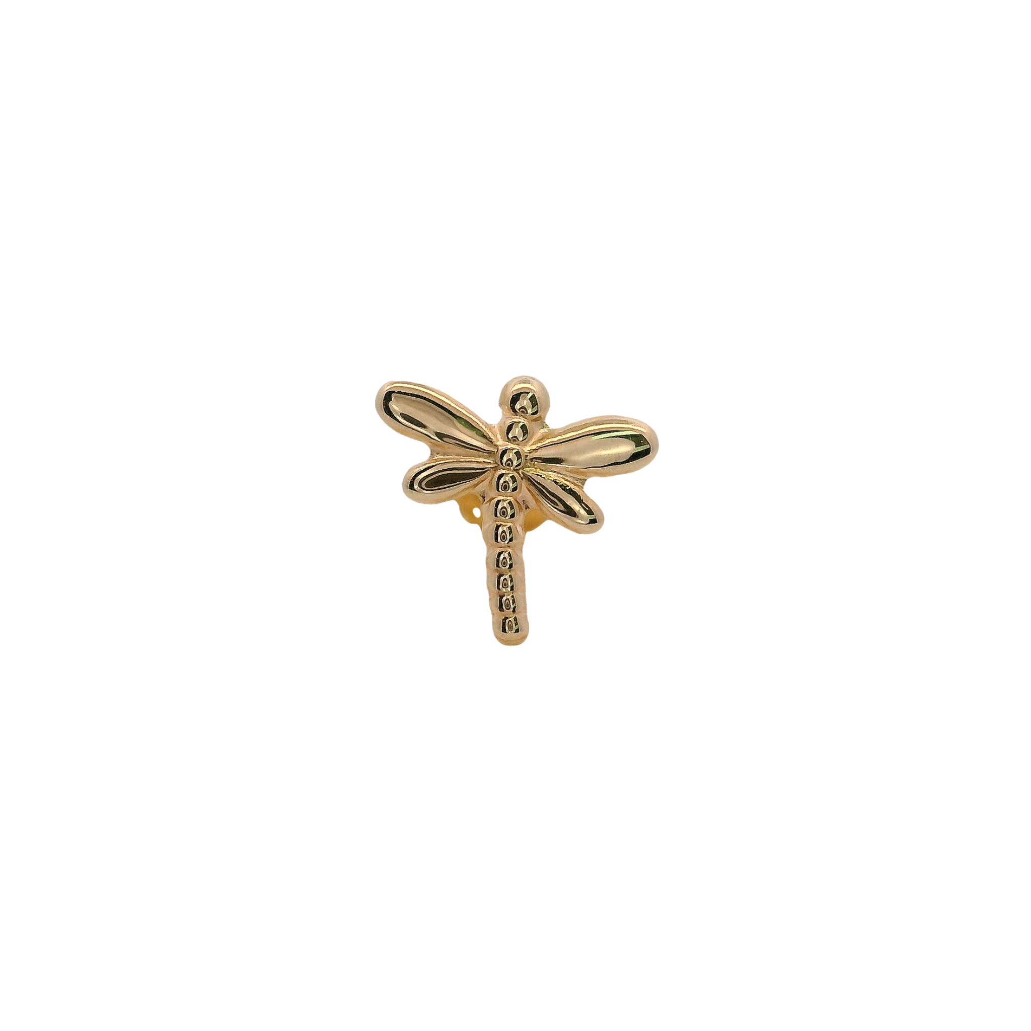 14KY FLATBACK DRAGON FLY PIERCING