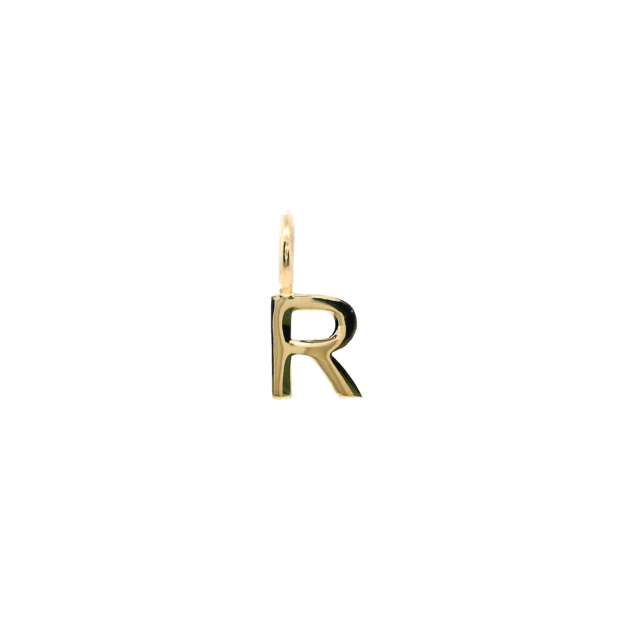14KY 6MM LETTER D PENDANT