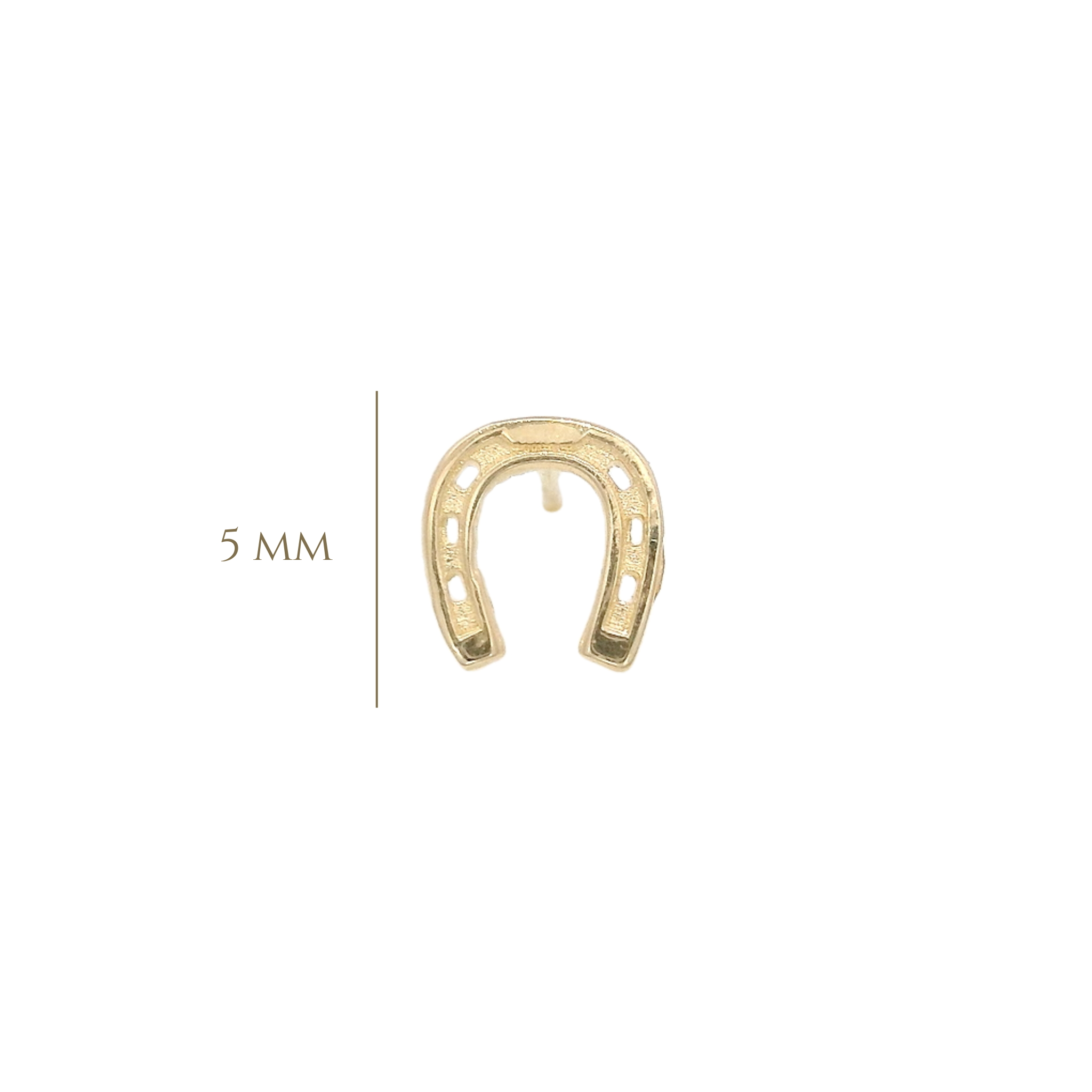 PIERCING HORSESHOE IN 14KT YELLOW GOLD