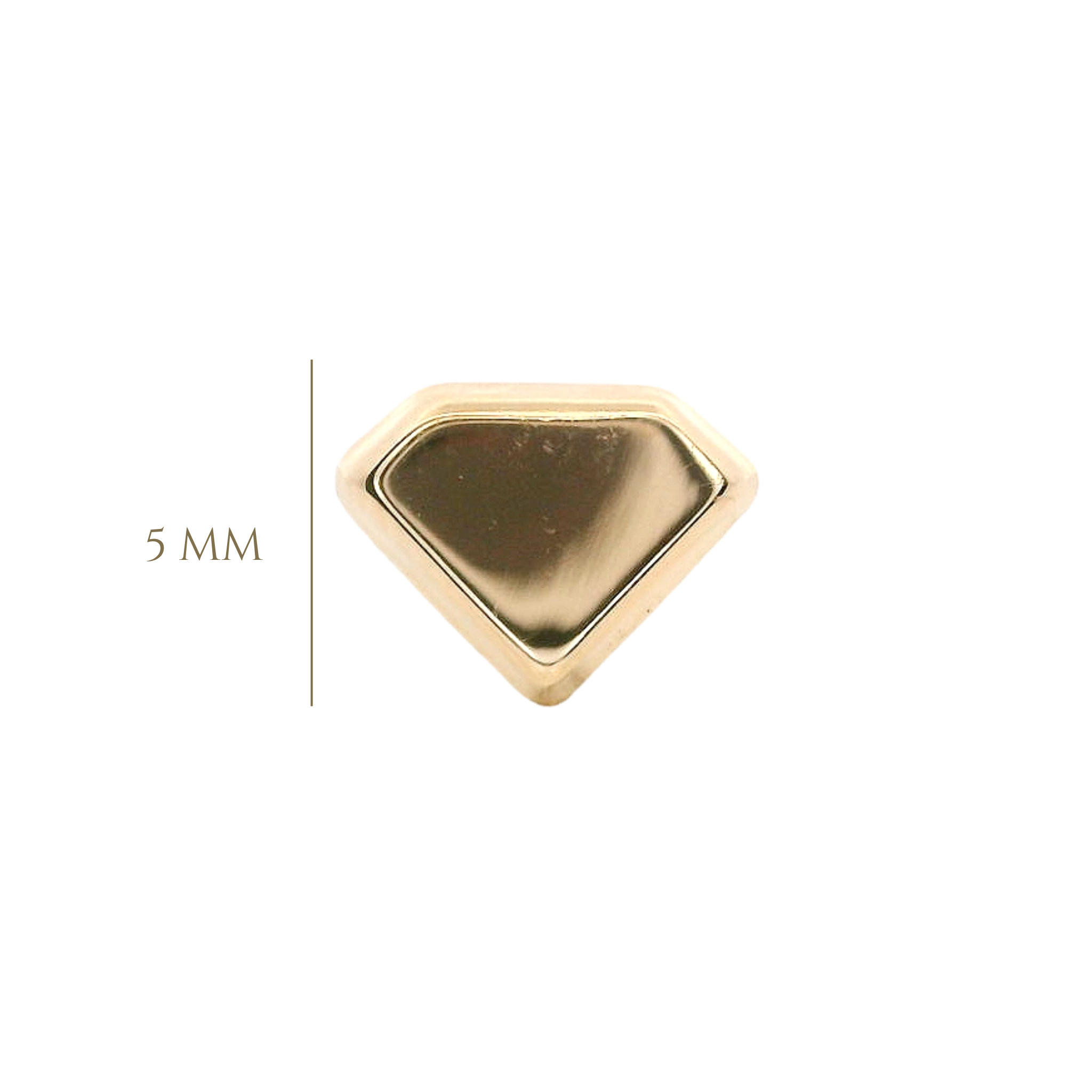 PIERCING FACETED DIAMOND IN 14KT YELLOW GOLD