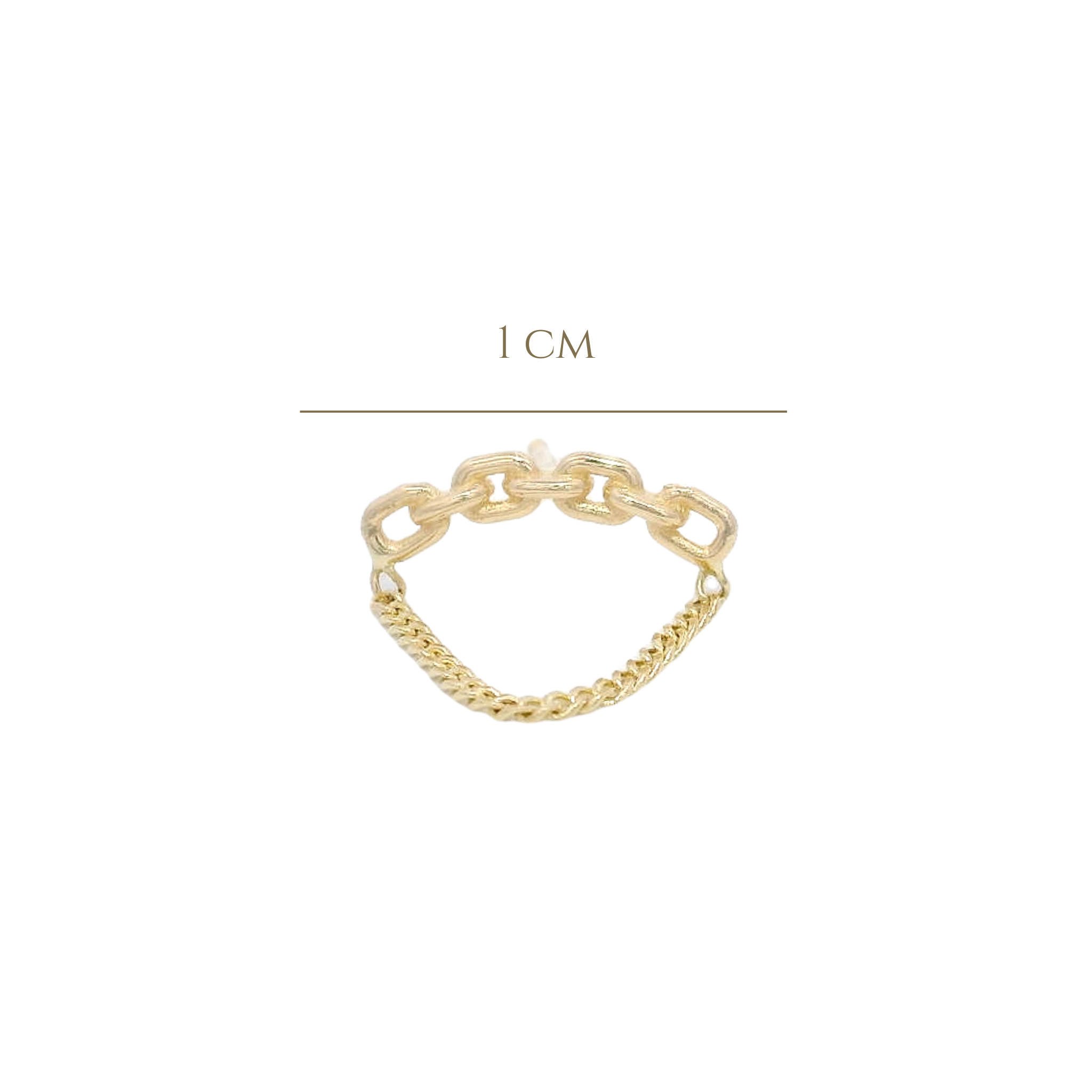 PIERCING LINKS CHAIN IN 14KT YELLOW GOLD