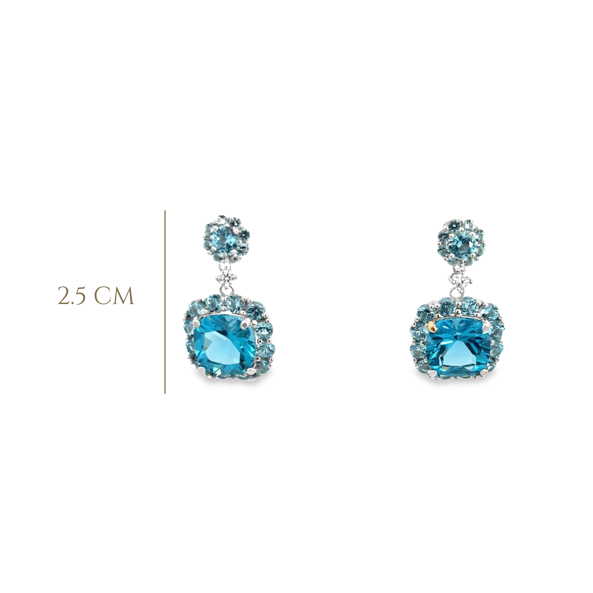 LARGE SQUARE EARRINGS IN 925 SILVER