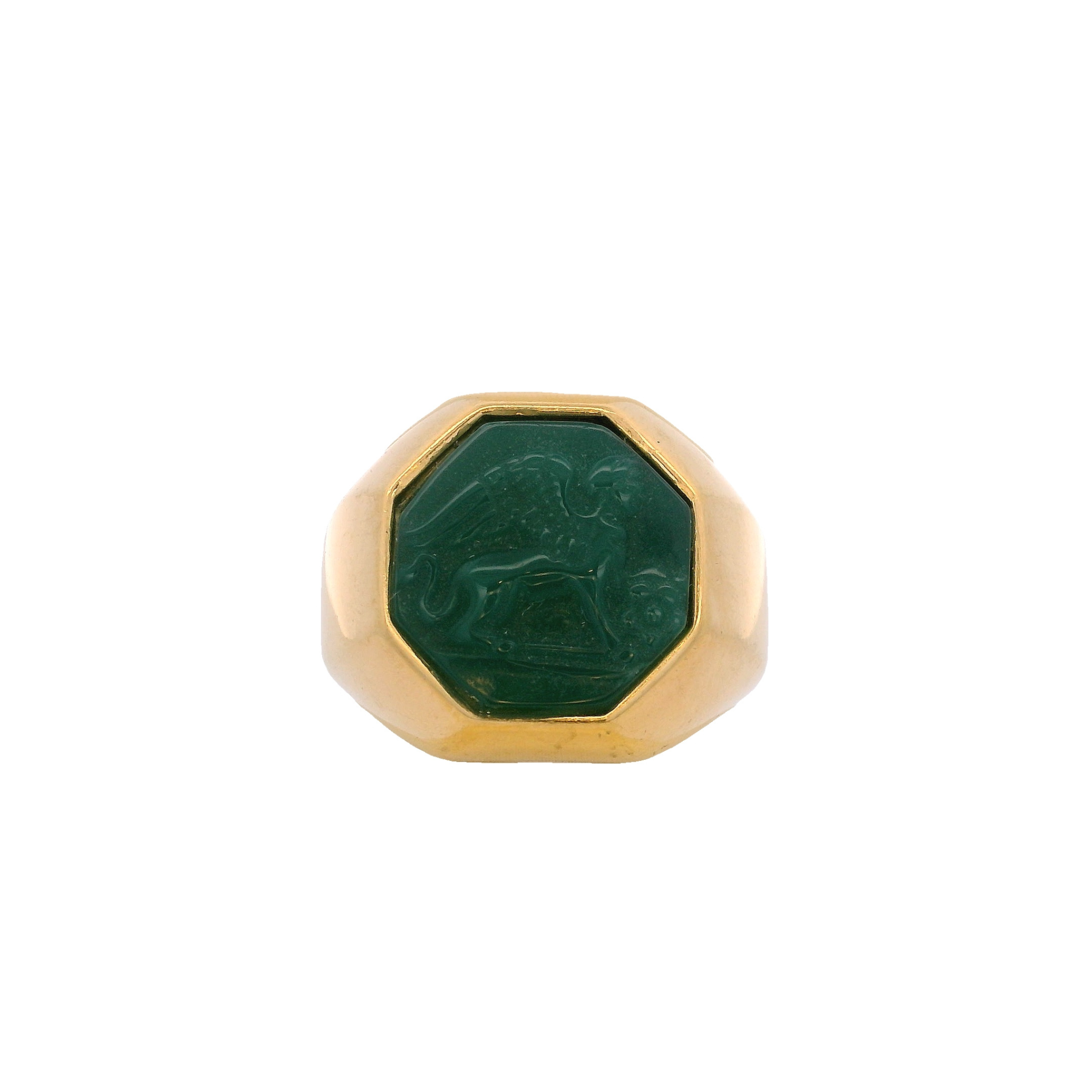 925GG CHIMERA OCTAGONAL GREEN RING T7 T8