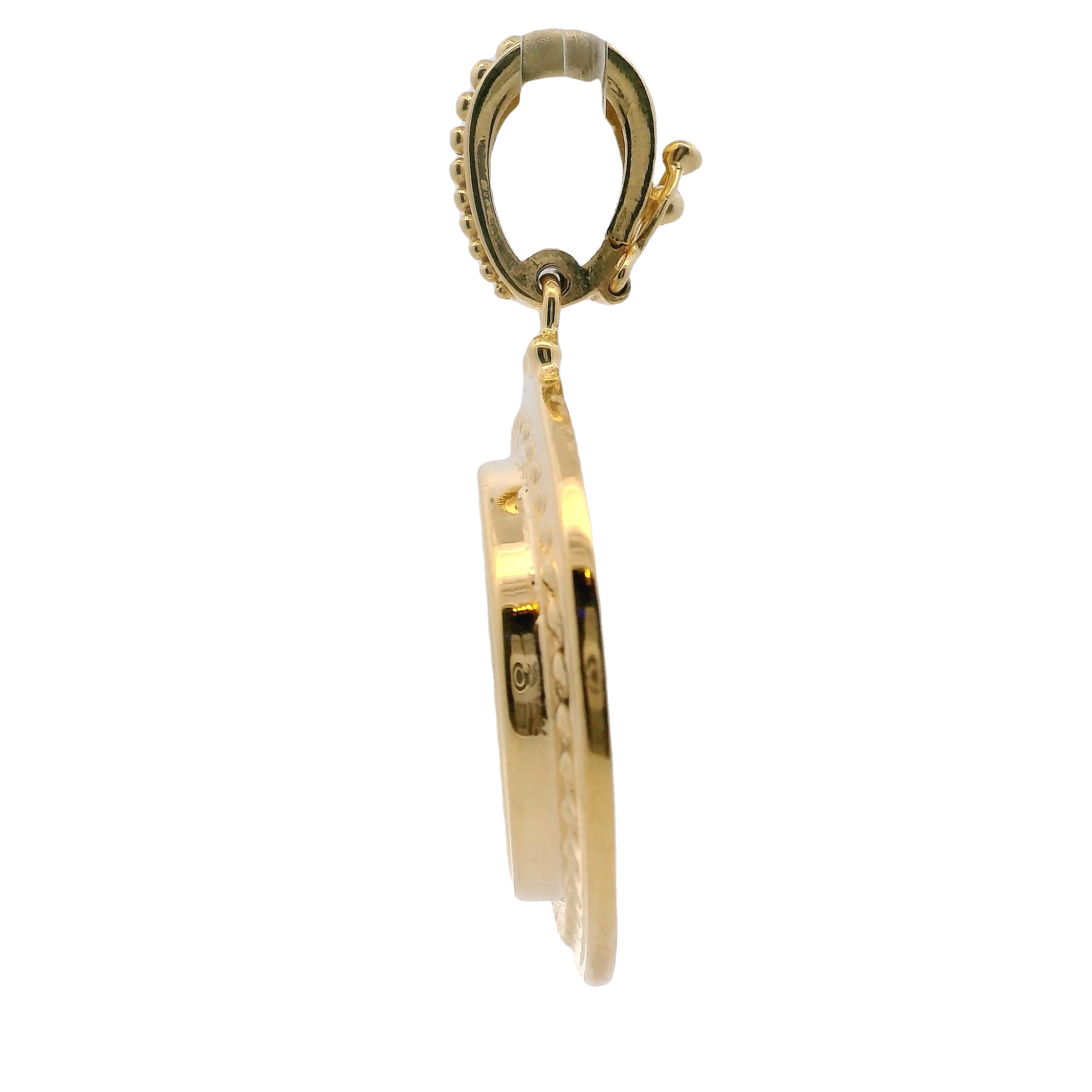 925GG PUTTO CON VELA OR CHIMERA MOP PENDANT