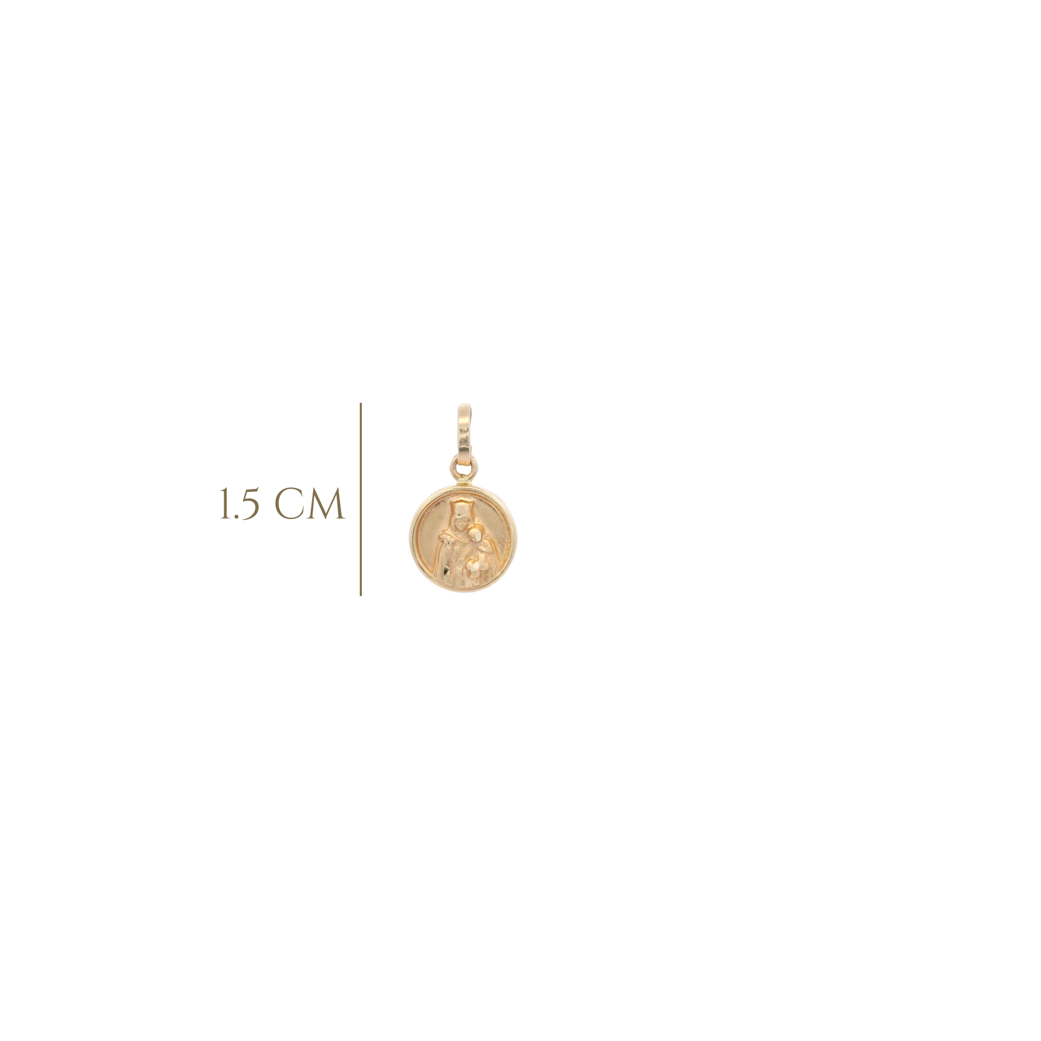 14KY HEART OF JESUS 9MM MEDAL