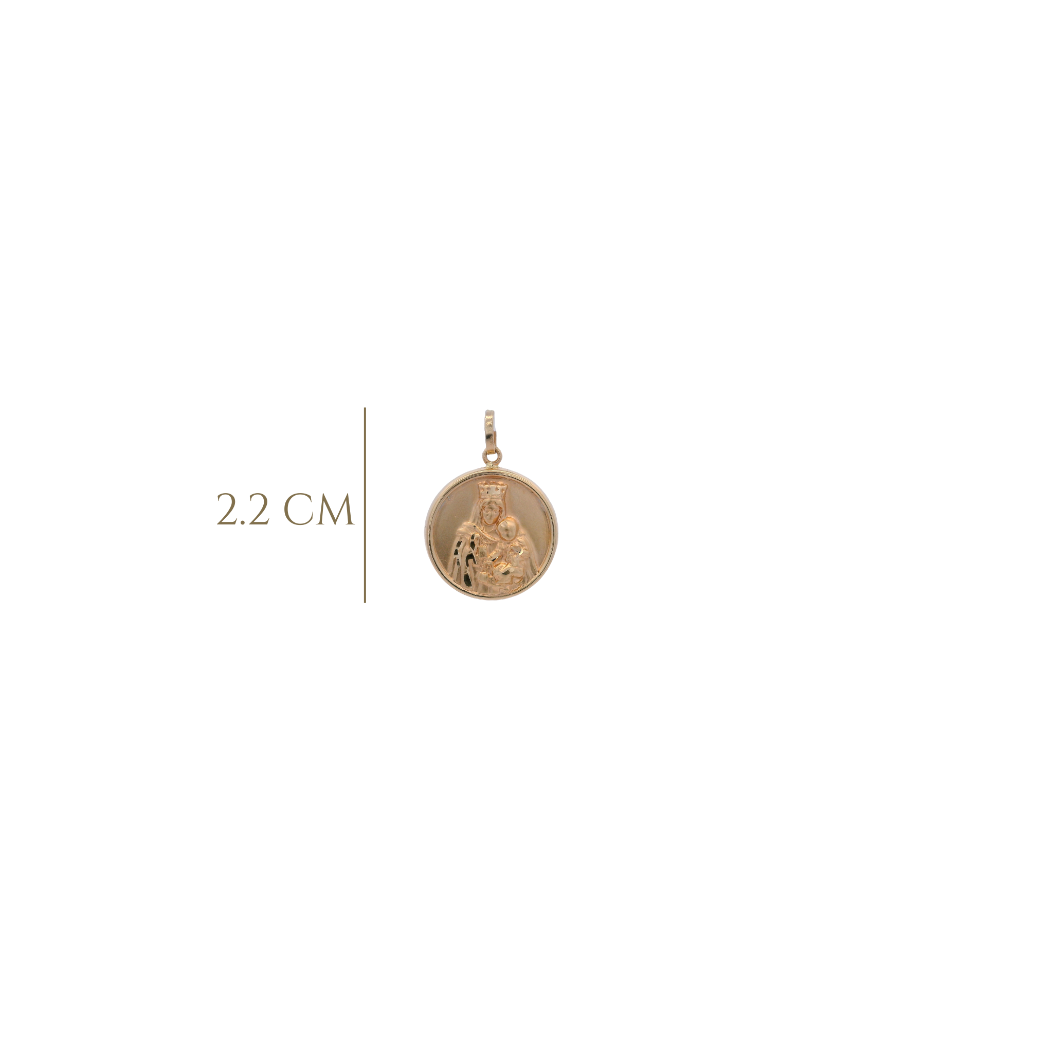 14KY HEART OF JESUS 9MM MEDAL