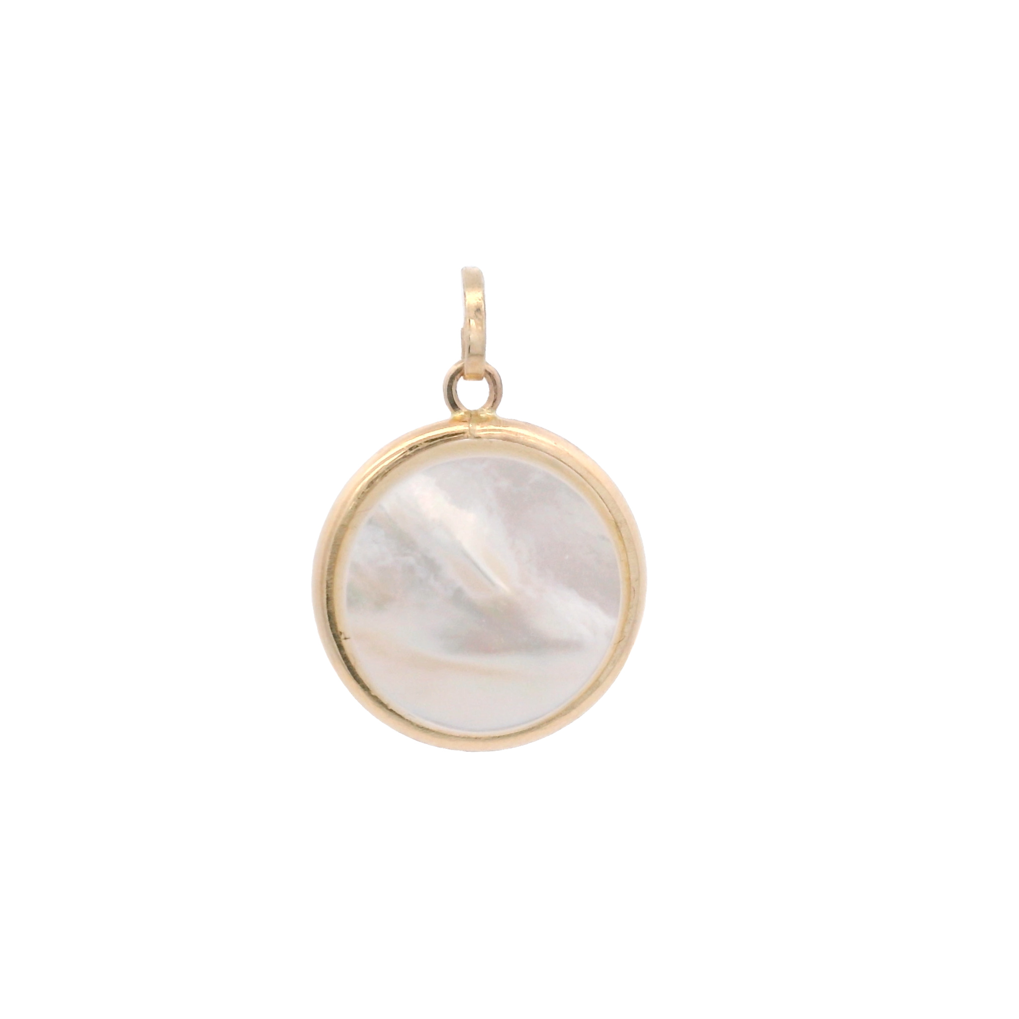 14KY VIRGIN NACAR SHELL 14MM MEDAL