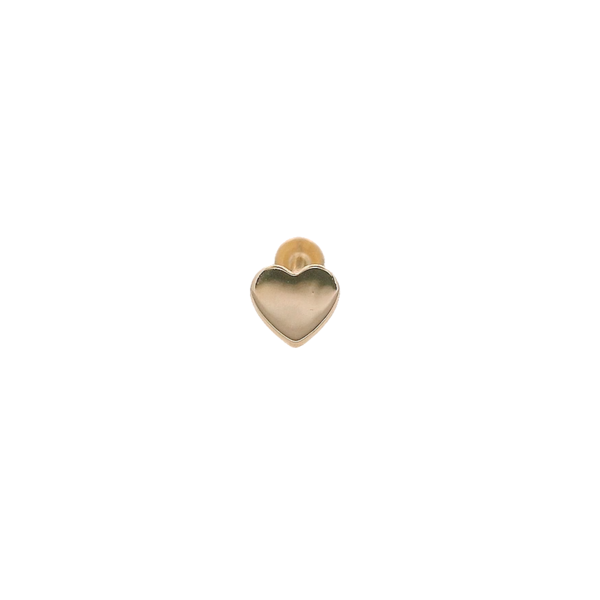 14KY FLATBACK HEART PIERCING