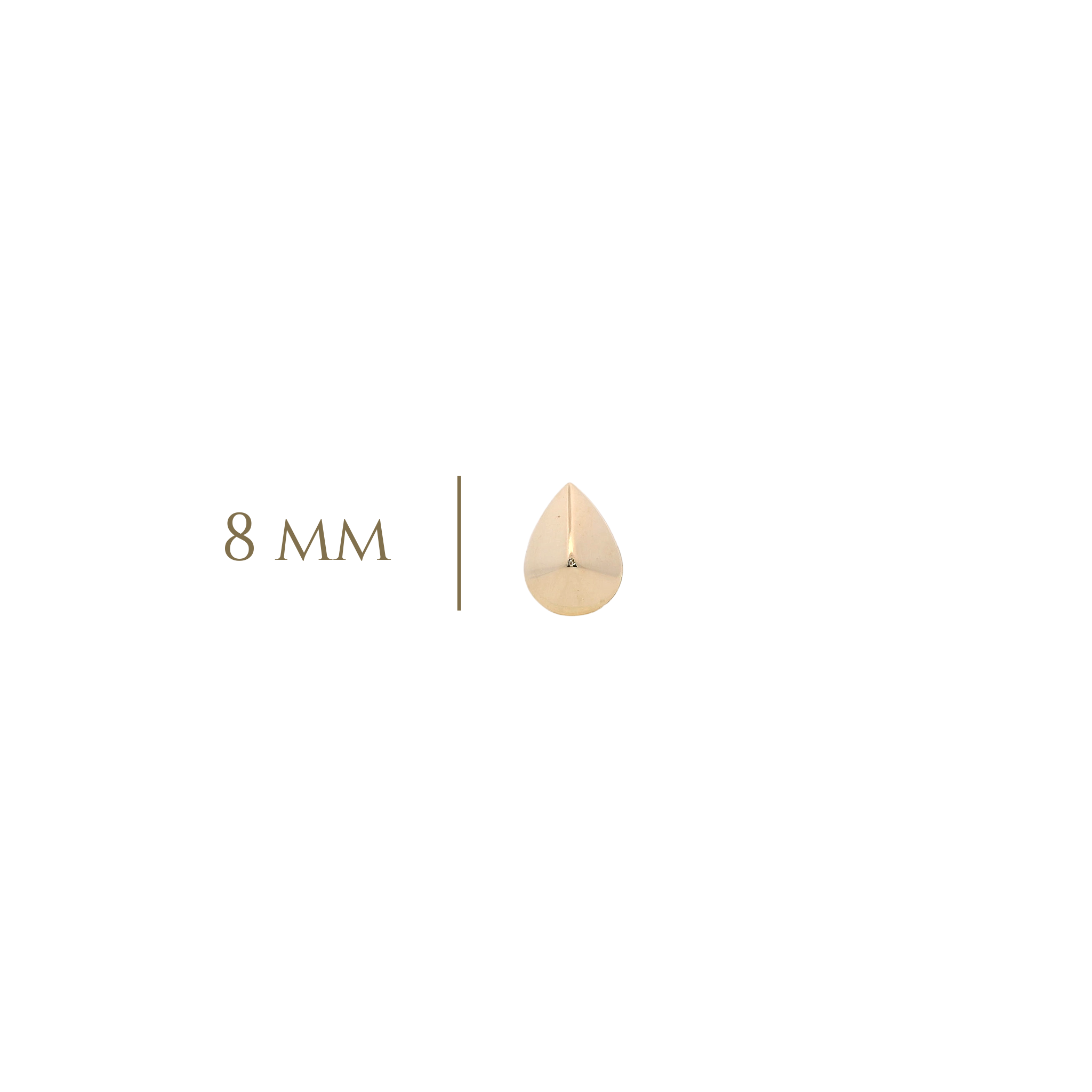 14KY SMALL DOME DROP PIERCING