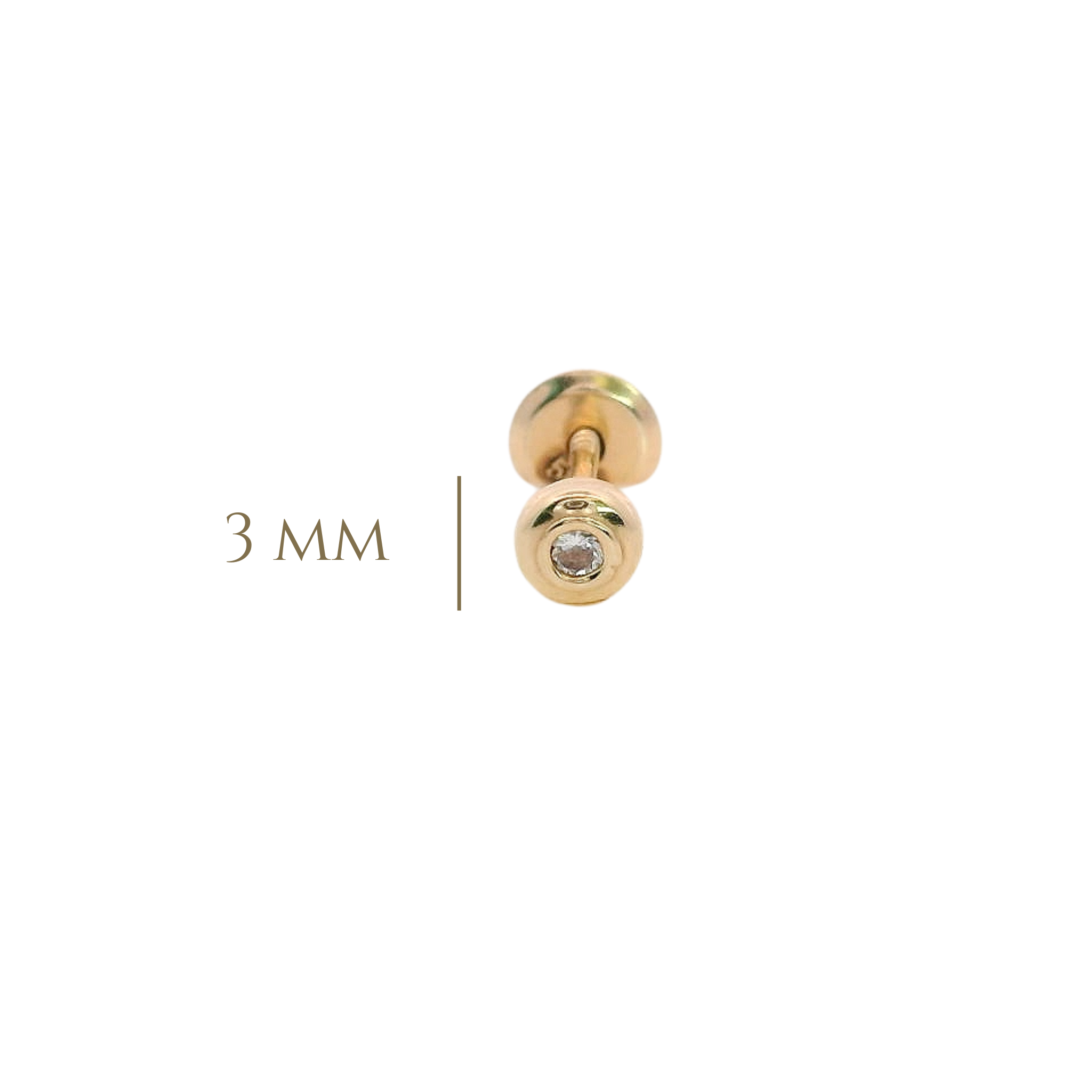14KY MINI BEZEL PIERCING