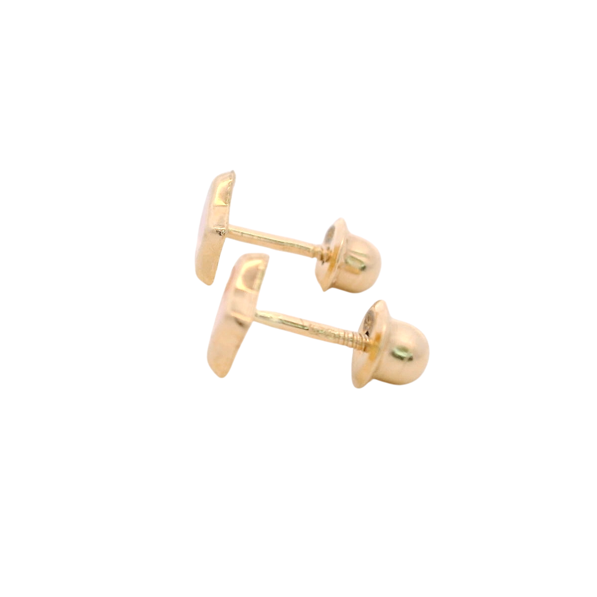 14KY MINI STAR ENAMEL PINK EARRINGS