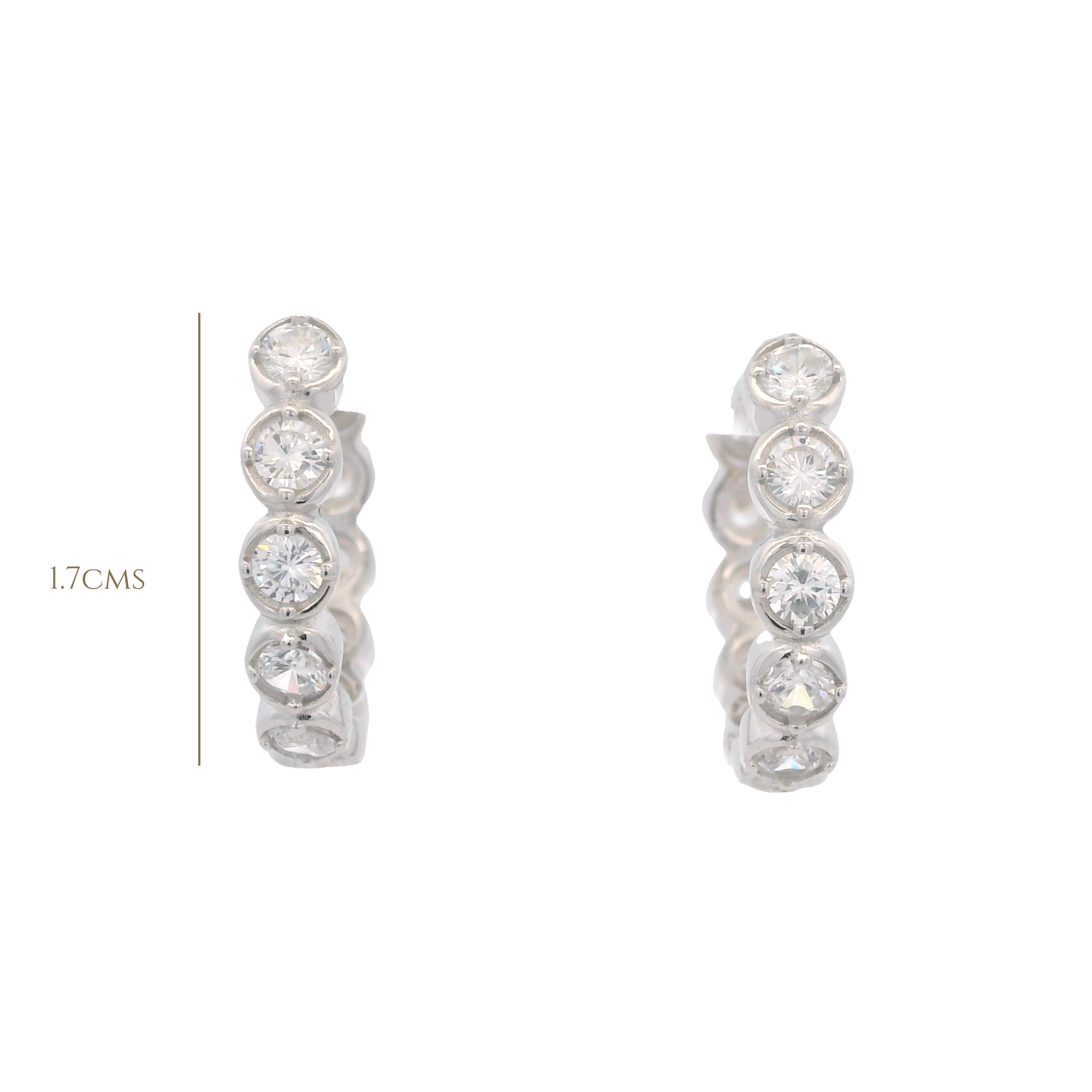 925SL BEZEL CZ HUGGIES
