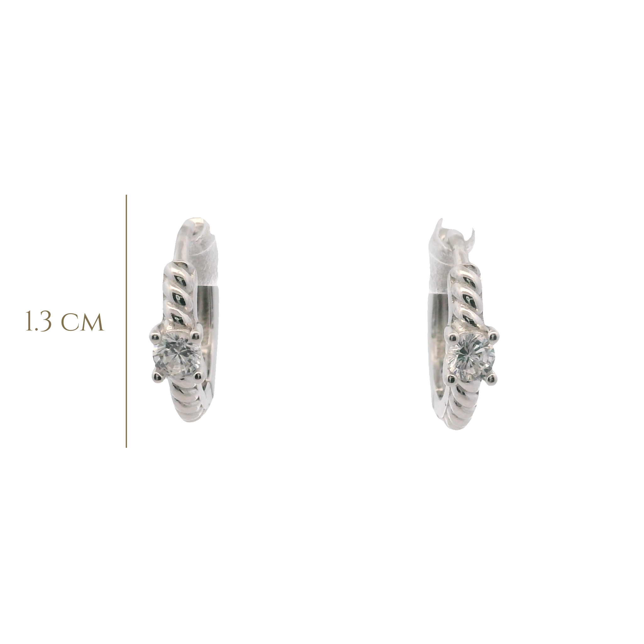 925SL TWISTED CENTER CZ HUGGIES