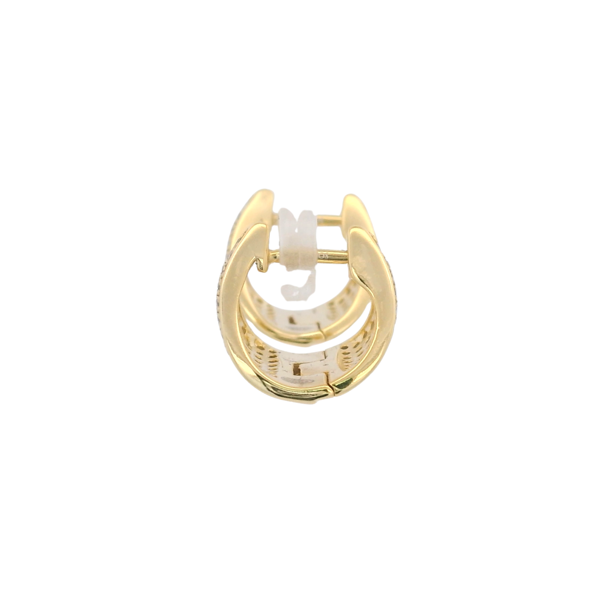 925YG TRIANGLE PAVE CZ HUGGIES