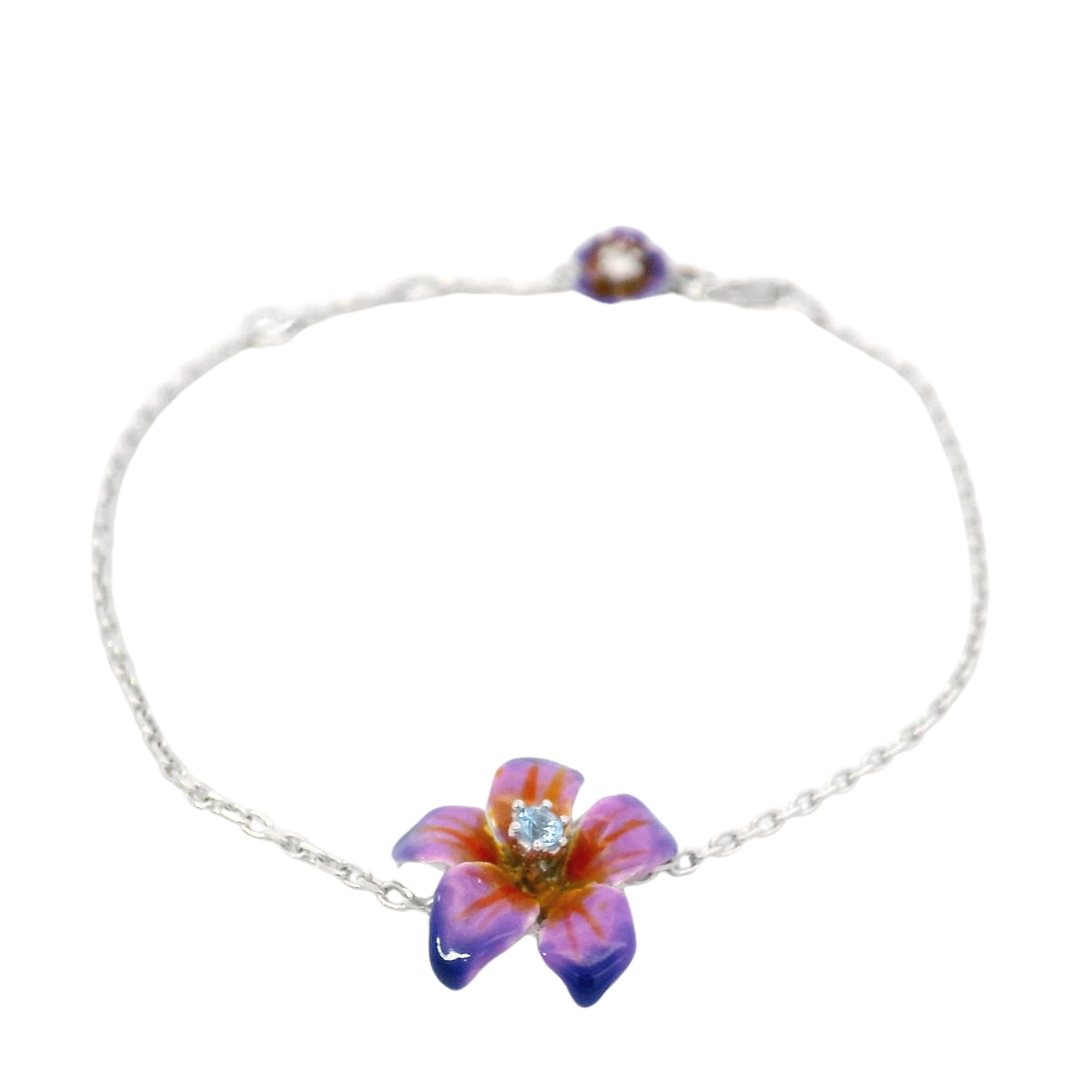 925SL MAY FLOWER MEDIUM PURPLE BRACELET