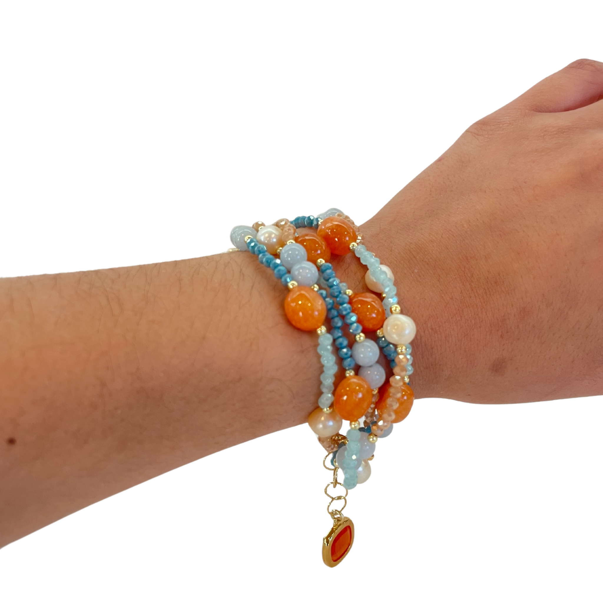 925GG CRISTALLI GIADA PERLE ACELET