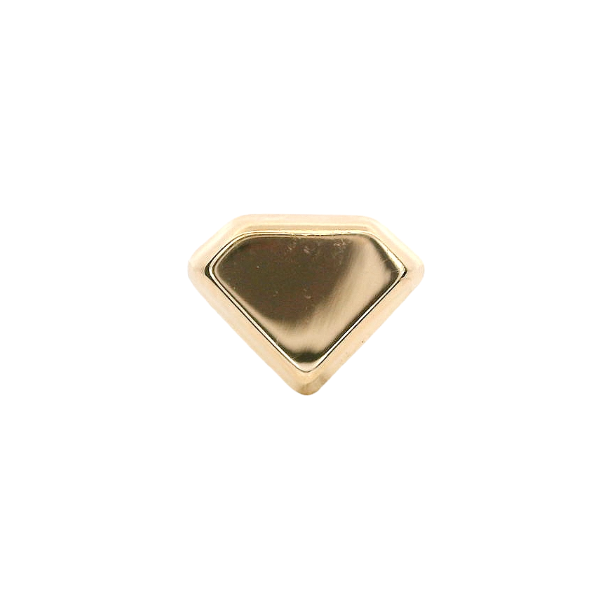 PIERCING FACETED DIAMOND IN 14KT YELLOW GOLD