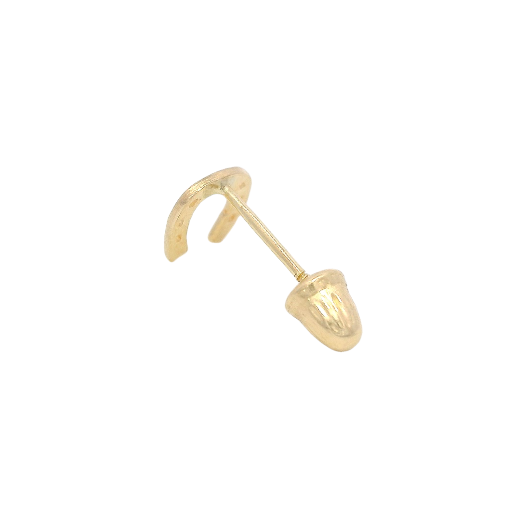 PIERCING HORSESHOE IN 14KT YELLOW GOLD