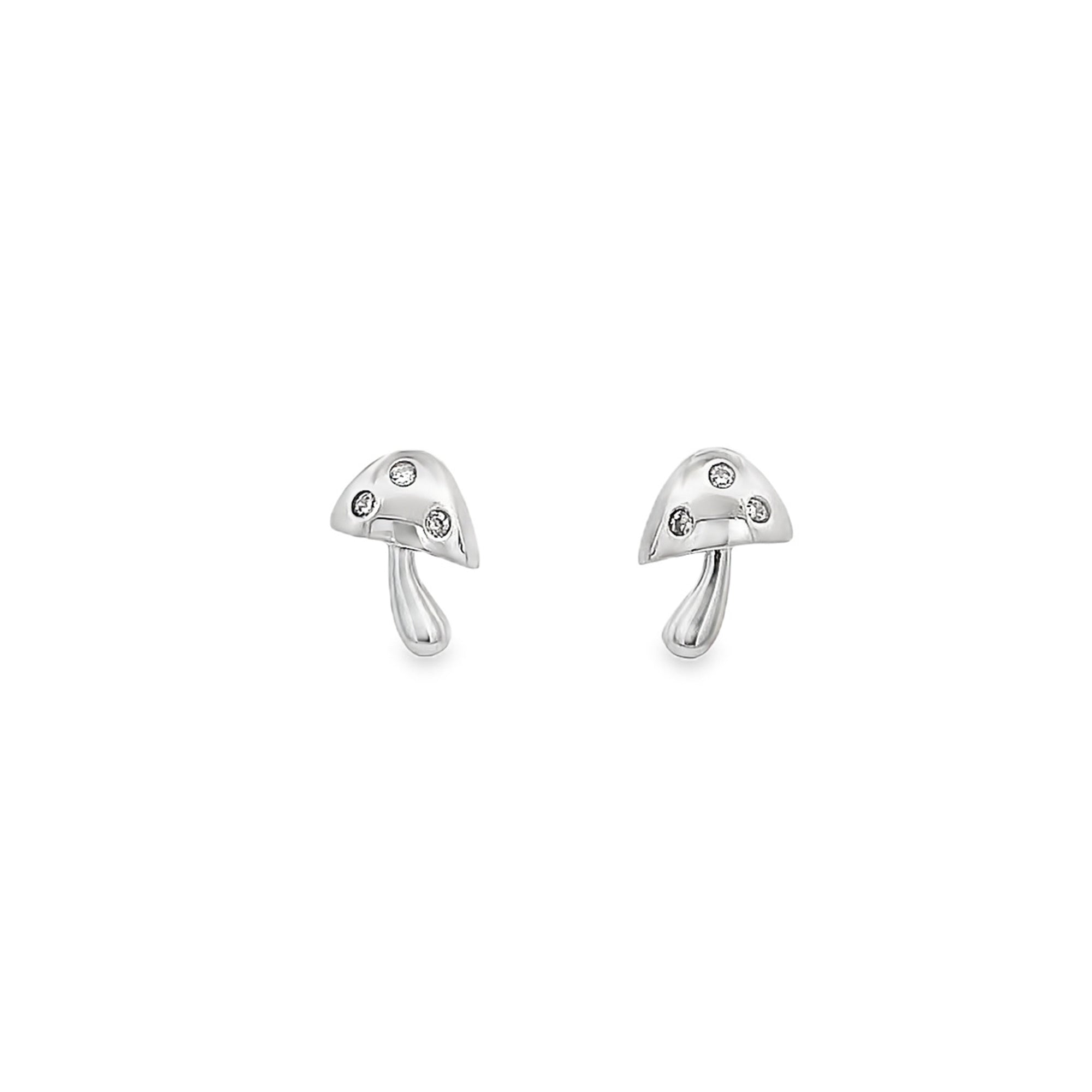 925SL MUSHROOM CHUNKY EARRINGS