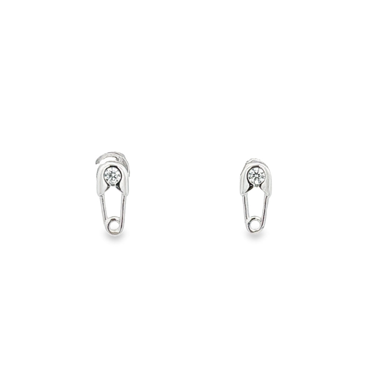 EARRING MINI BABY PIN ONE CZ