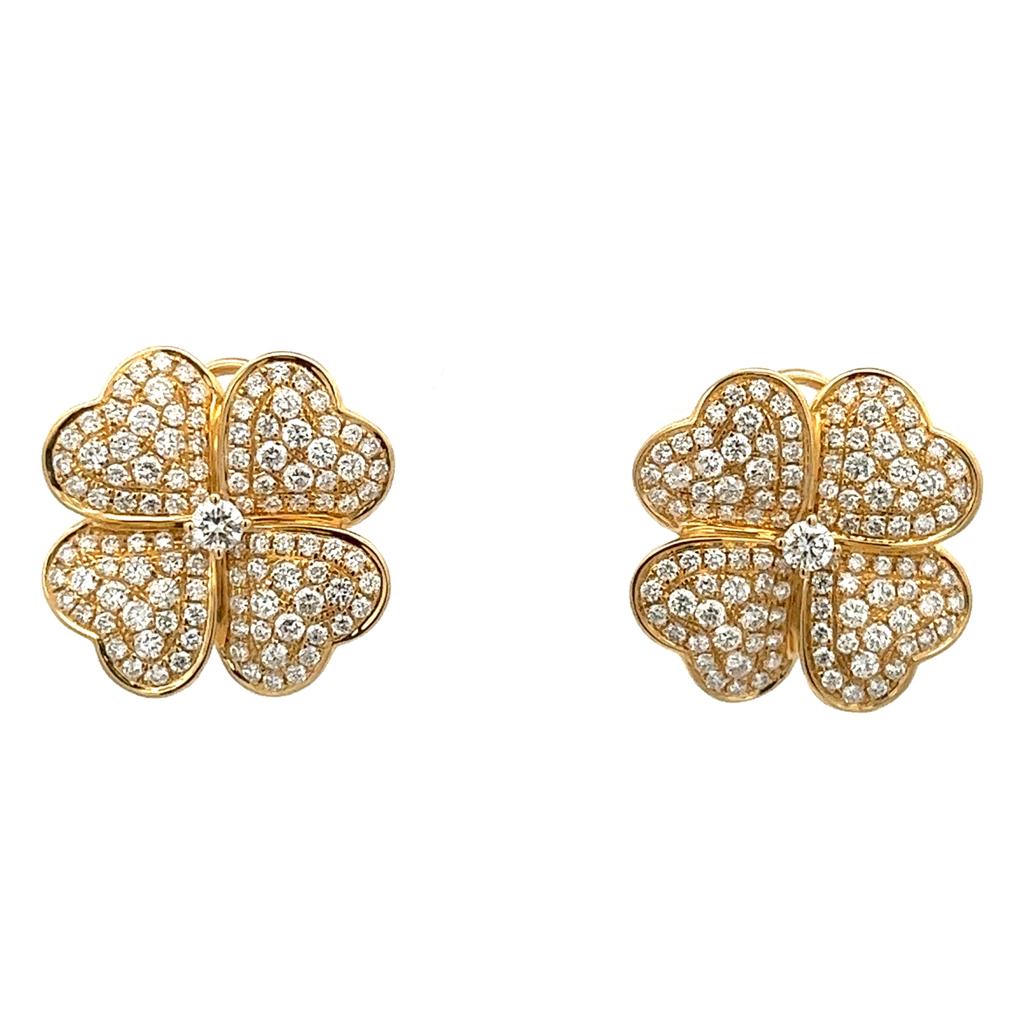 D3.11 18KY FLOWER EARRINGS