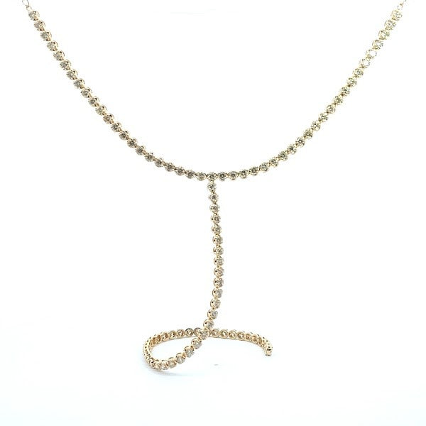 D6.00 14KY LARIAT NECKLACE