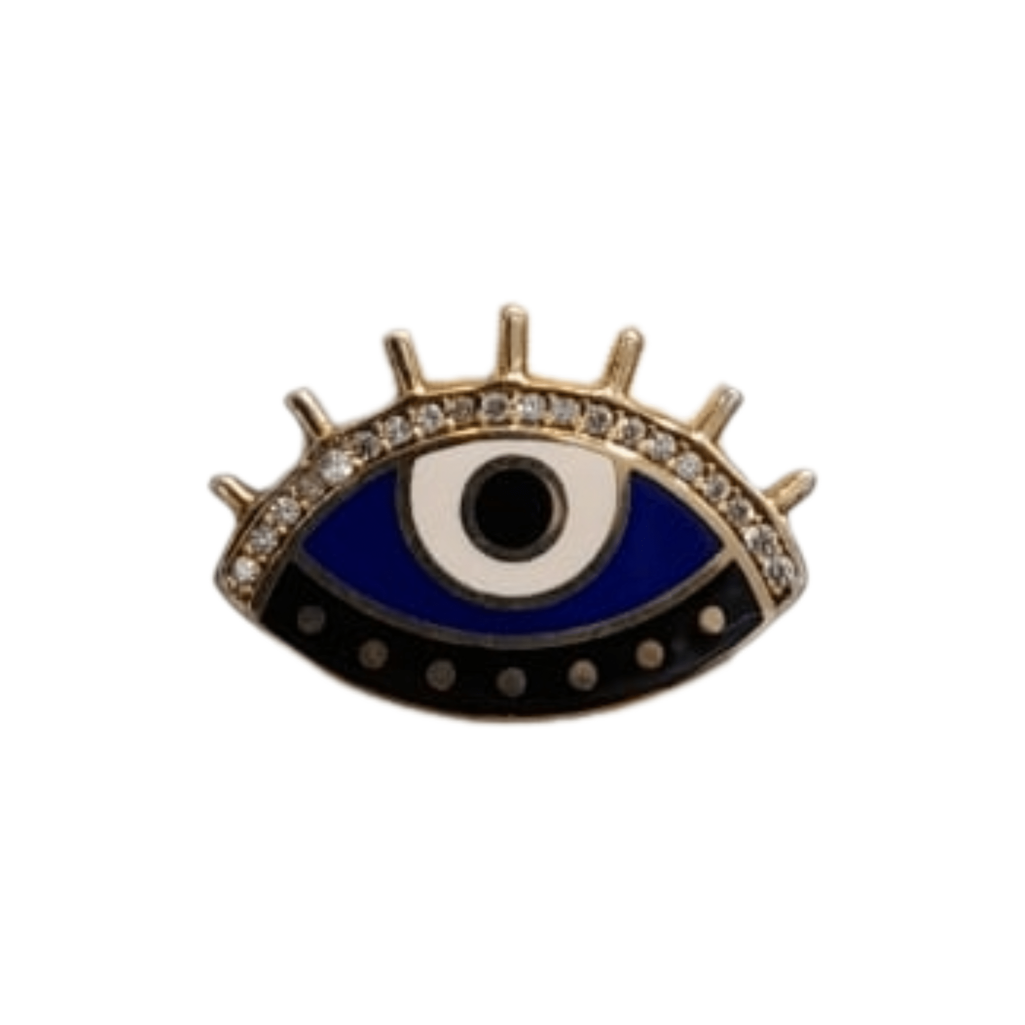 ANILLO OJO TURCO ESMALTE CRISTALES 925 - C'SANTOS