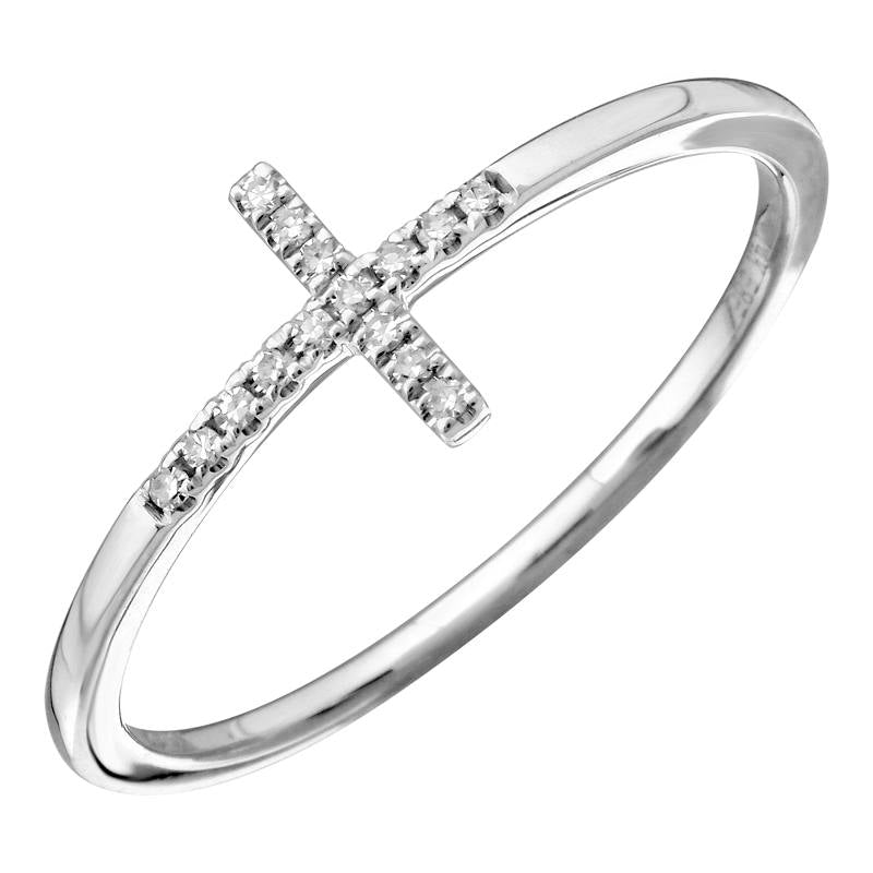 D0.05CT 14KW CROSS PAVE RING T6.5 - C'SANTOS