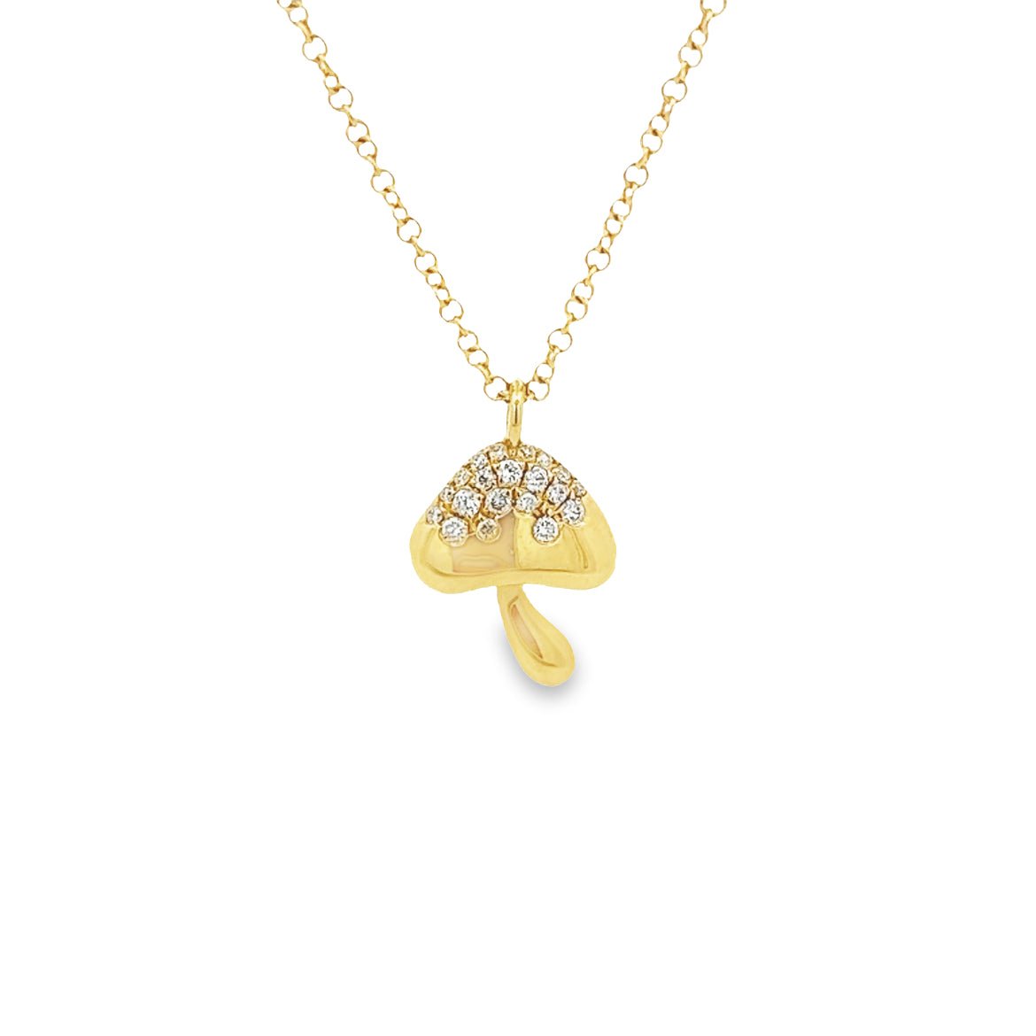 D0.09 14KY DIAMOND NECKLACE - C'SANTOS