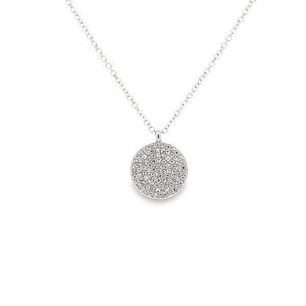 D0.30 14KW DIAMOND DISC NECKLACE - C'SANTOS
